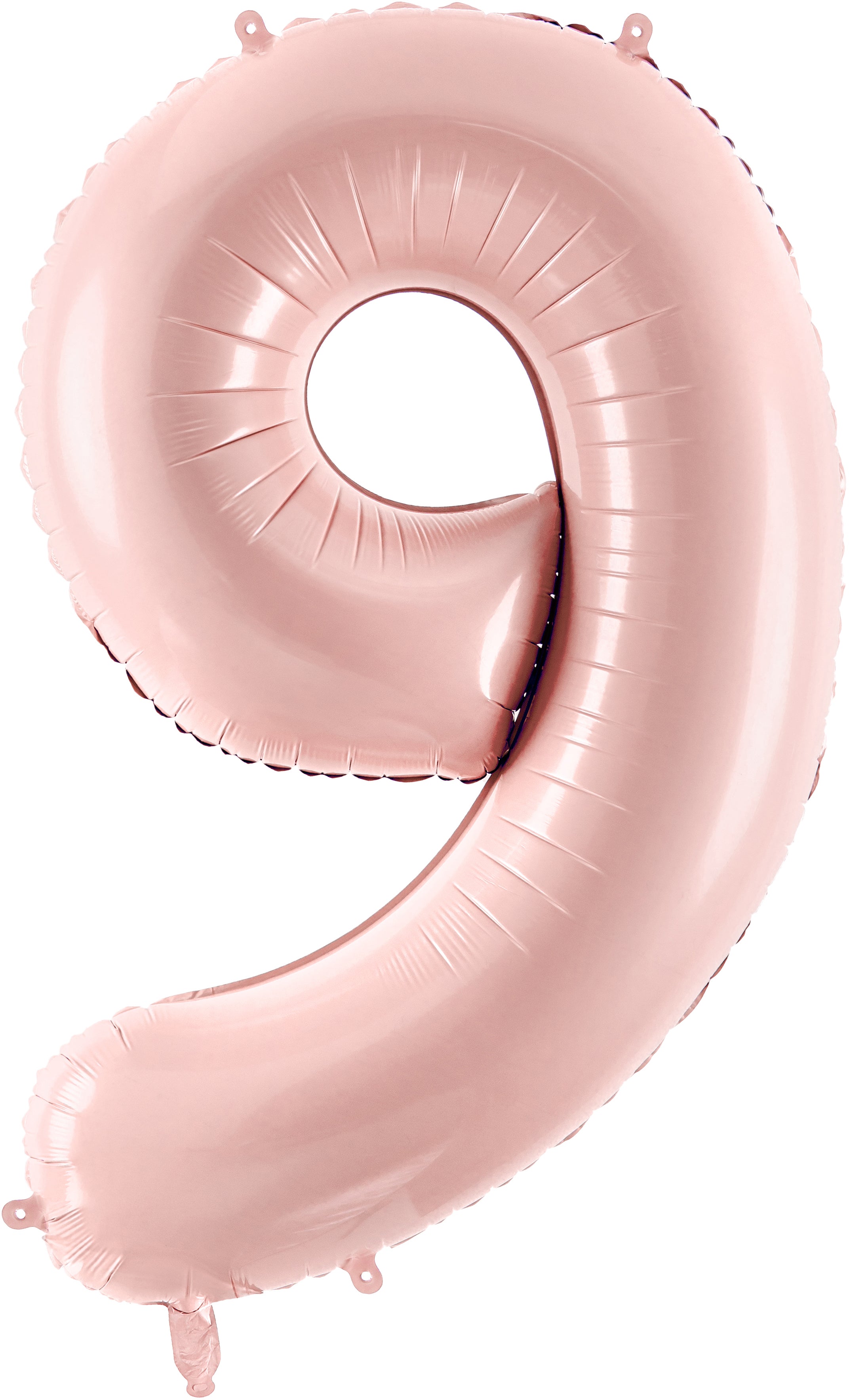 PARTYDECO Ballon en plastique no. 9 72cm FB230P9081J rose