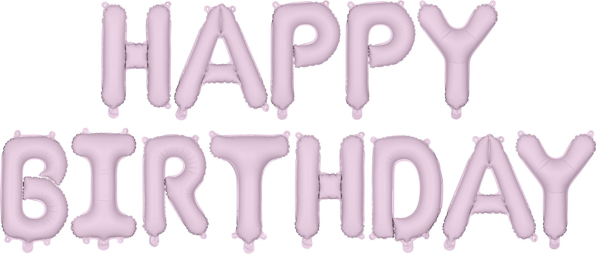 PARTYDECO Ballon en aluminium 340x35cm FB6T-014 Happy Birthday violet