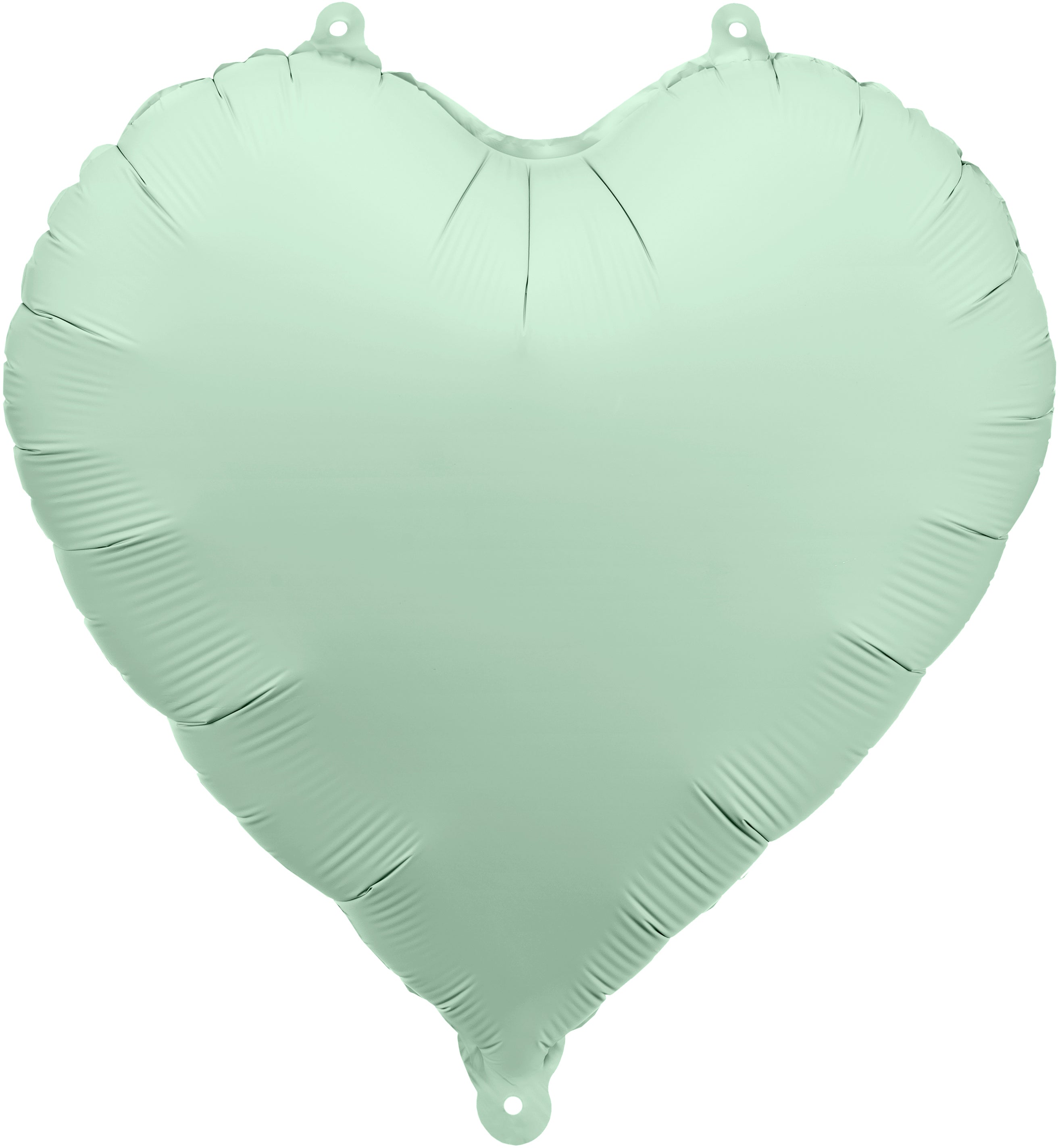 PARTYDECO Ballon en plastique 35cm FB9T-012 Cœur vert clair
