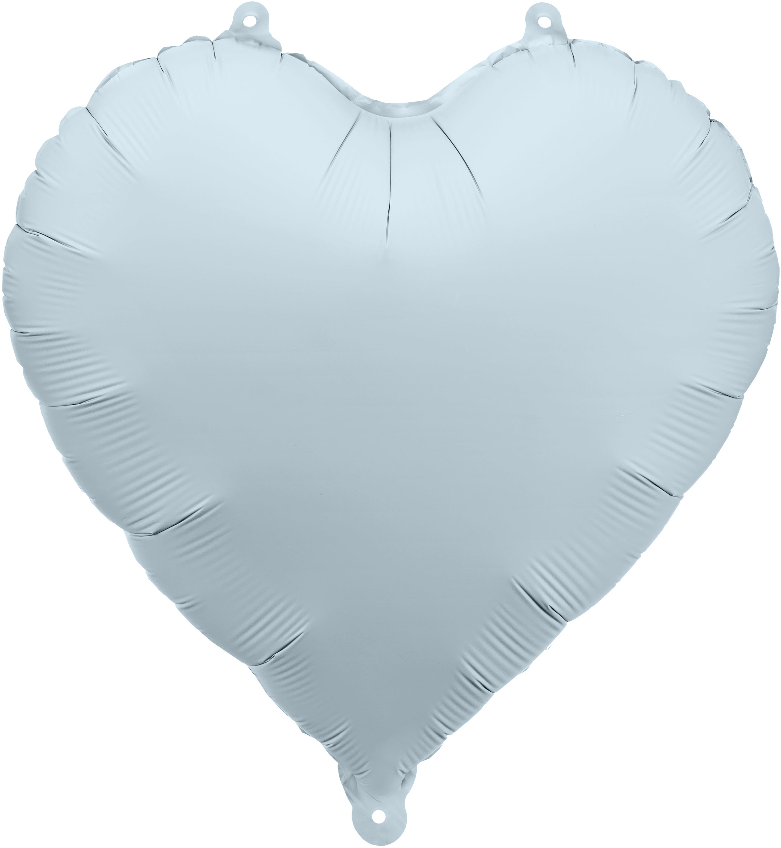PARTYDECO Ballon en plastique 35cm FB9T-093 Cœur bleu clair