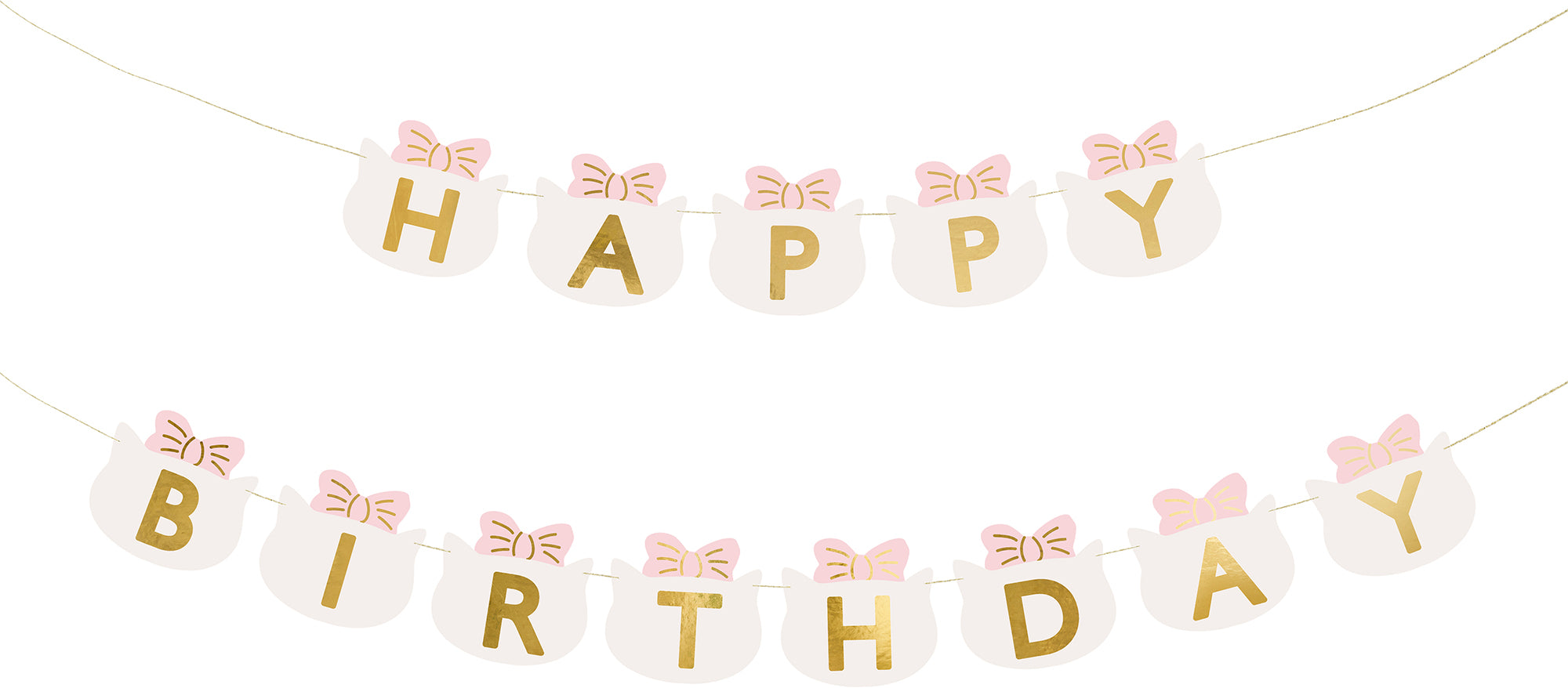 PARTYDECO Guirlande Happy Birthday  2.8m