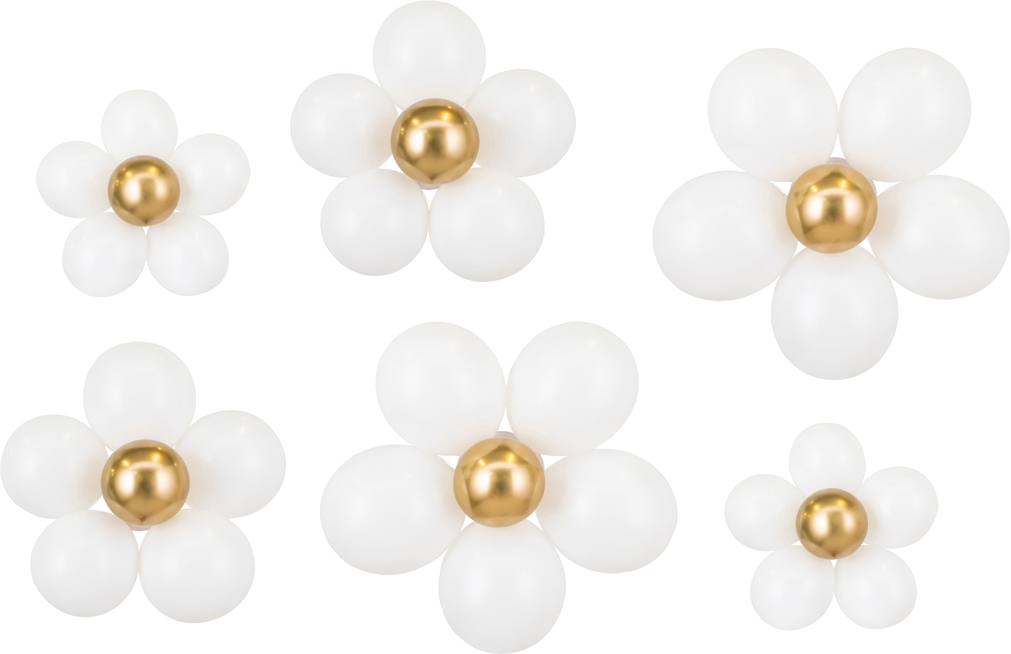 PARTYDECO Kit Ballons 40-50cm KBN1 Fleurs 40 pièces