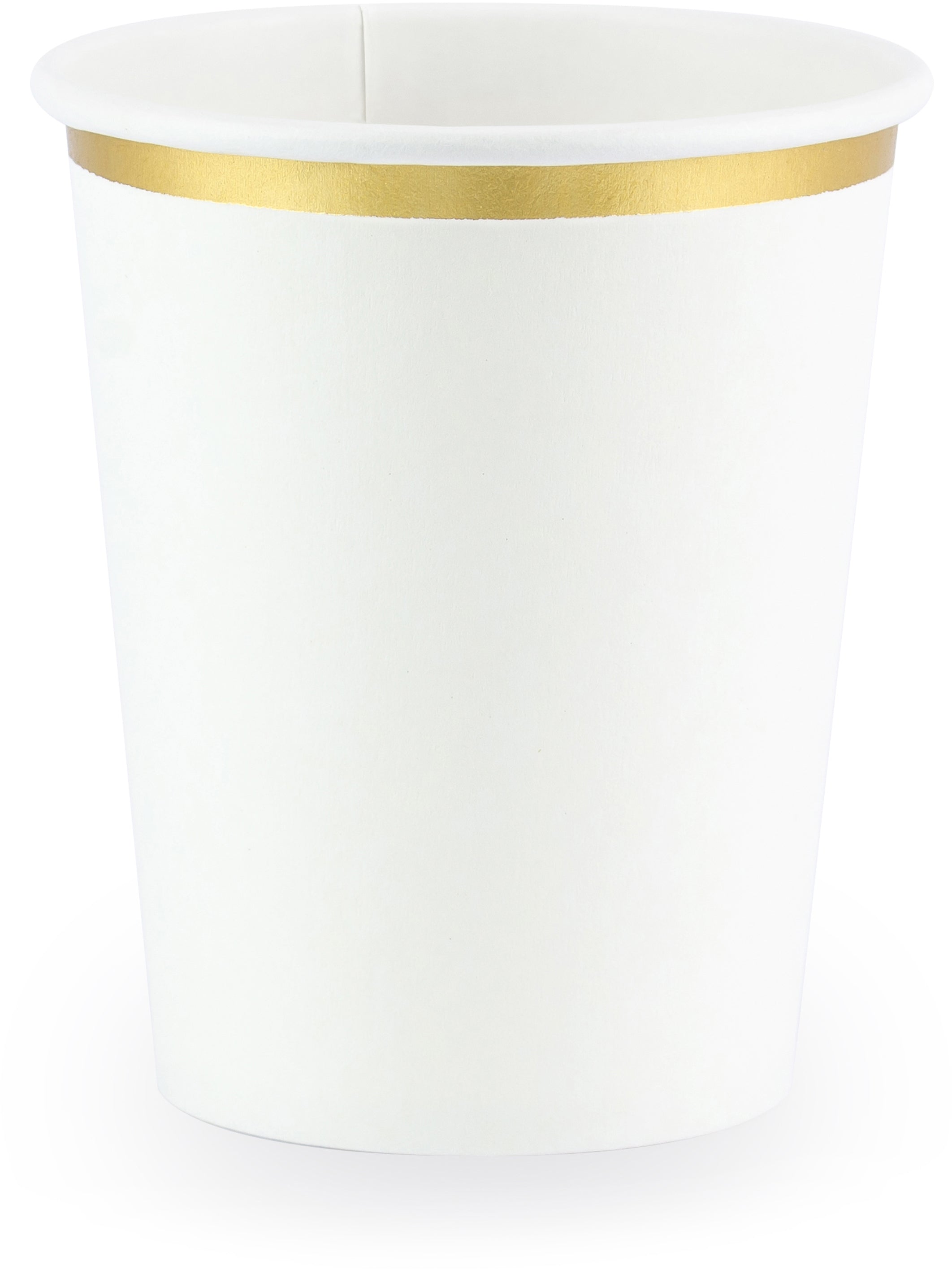 PARTYDECO Gobelets 260ml KPP30008EU1 blanc/or 6 pièces