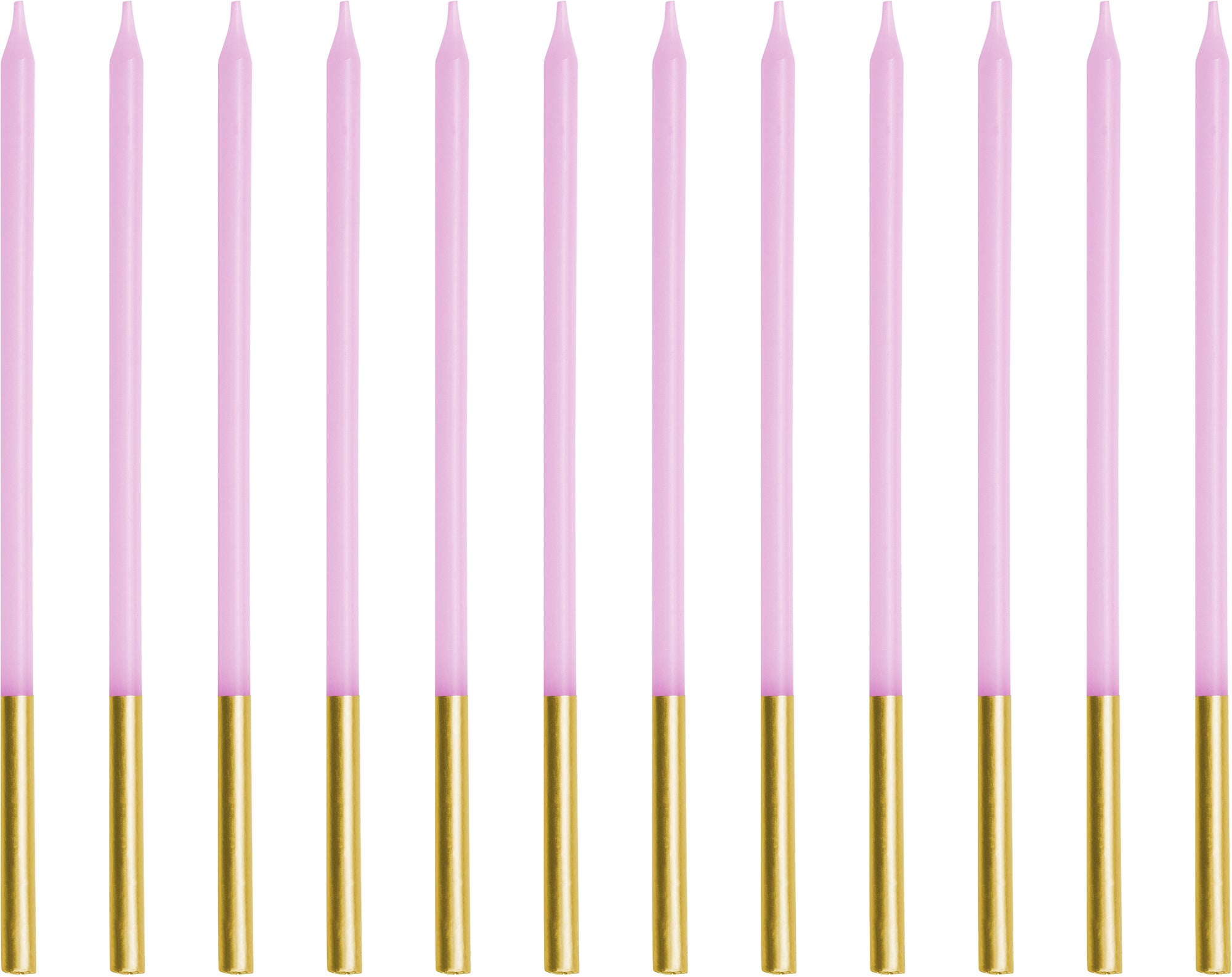 PARTYDECO Bougies d'anniversaire 14cm SCD-4-014 violet 12 pièces
