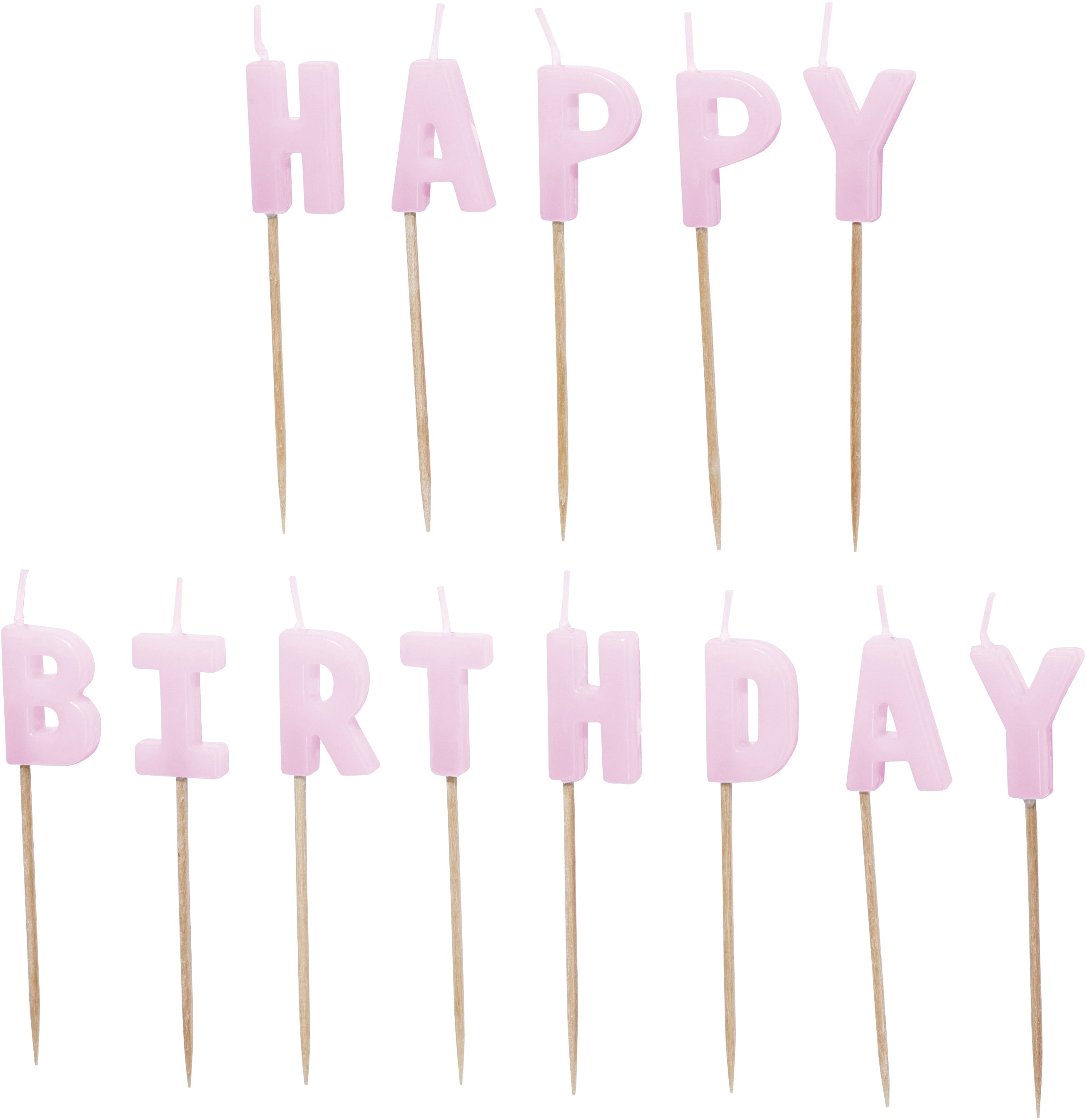PARTYDECO Bougies Happy Birthday SCS-13-014 violet