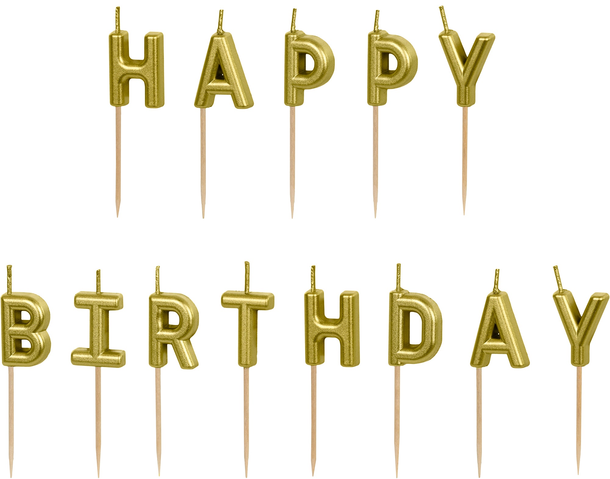 PARTYDECO Bougies Happy Birthday SCS-13-019 or