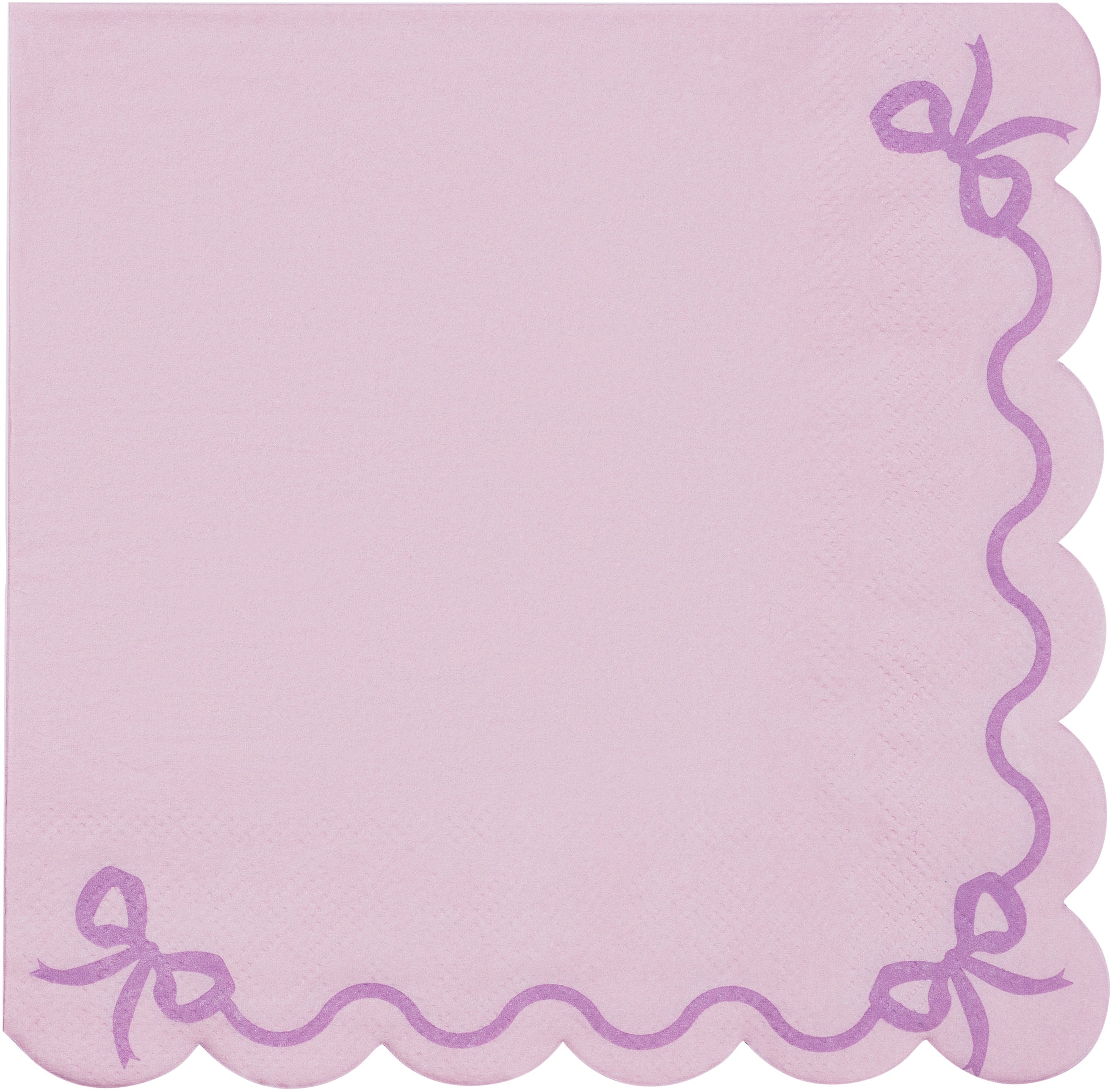 PARTYDECO Serviettes à volants 33x33cm SP33-87-014 violet 12 pièces