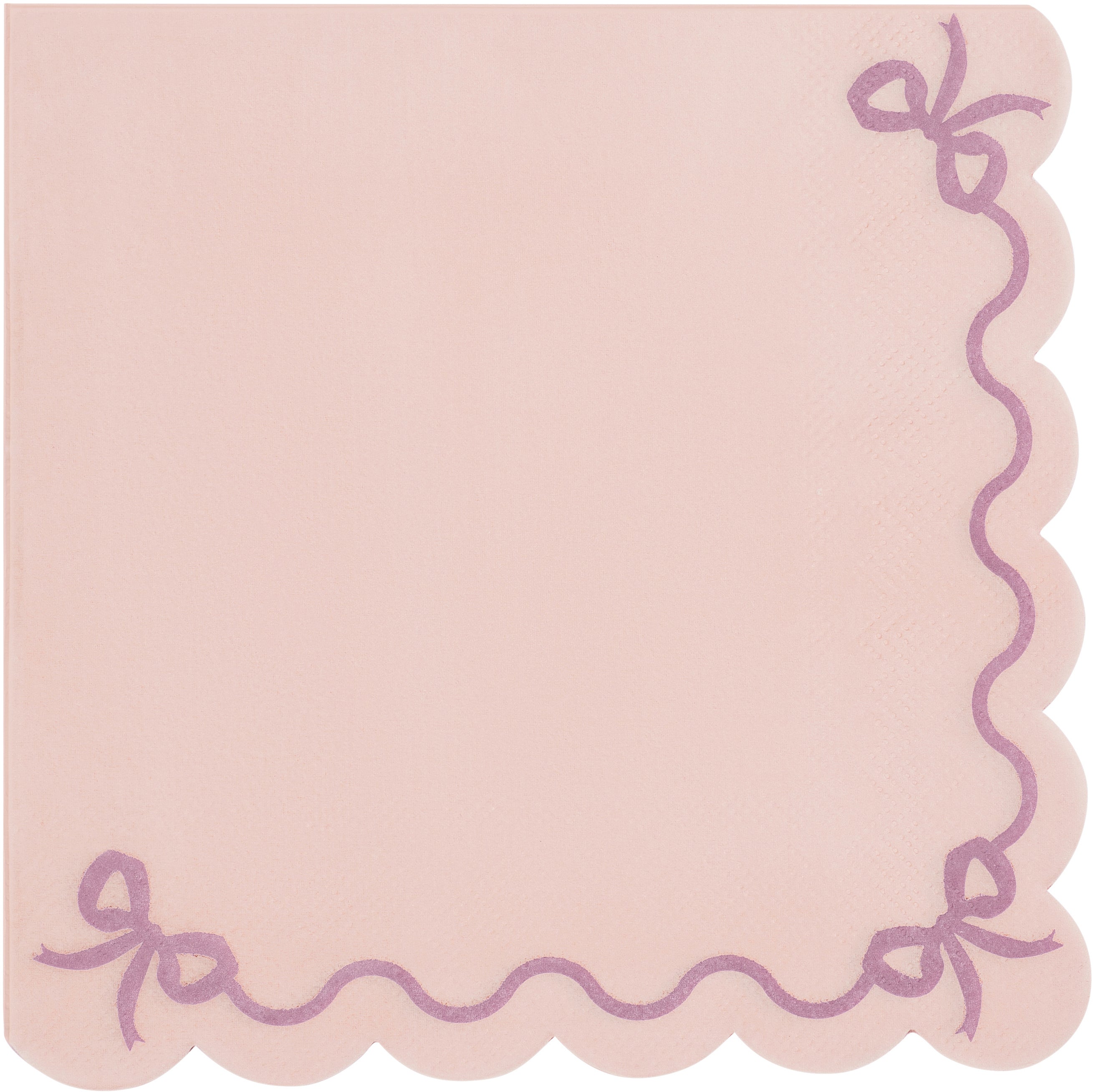 PARTYDECO Serviettes à volants 33x33cm SP33-87-081J rose 12 pièces