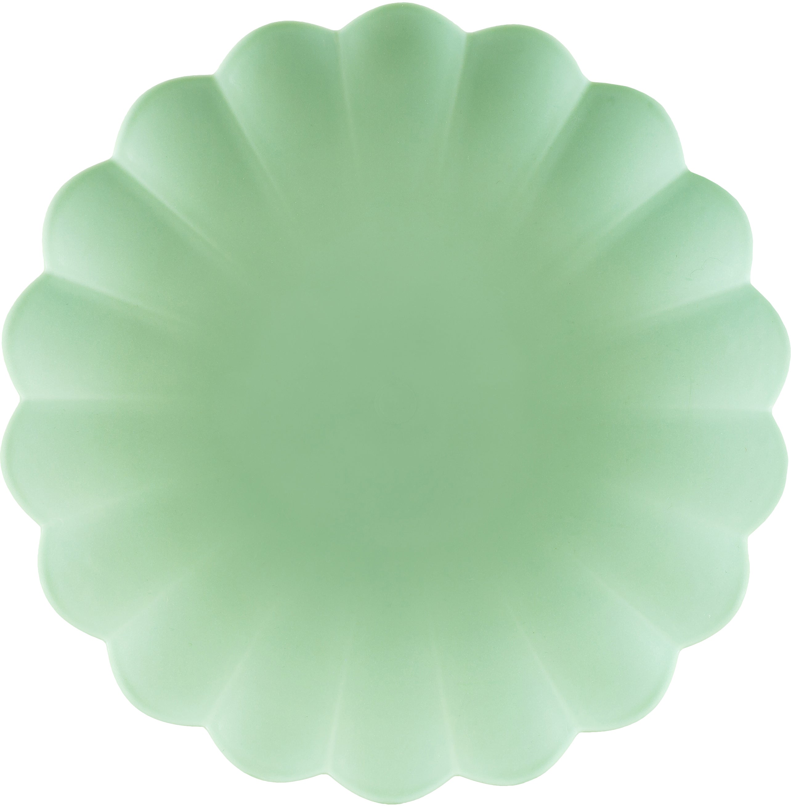 PARTYDECO Assiette à volants 22cm TPL1-109 vert clair 4 pièces