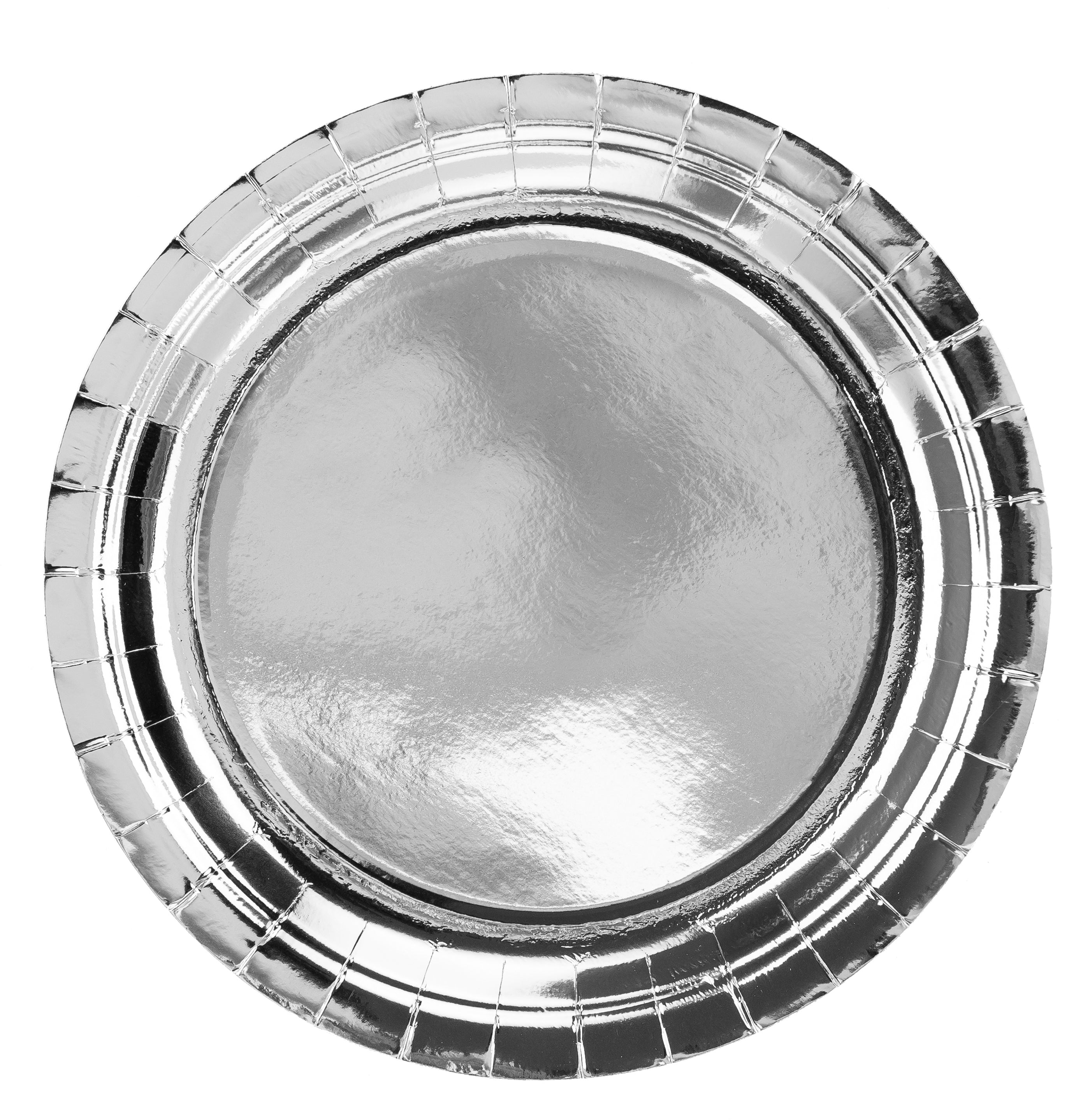 PARTYDECO Assiettes 23cm TPP36-018ME argent 6 pièces