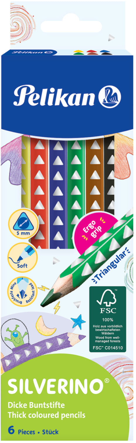 PELIKAN   Crayons de couleur Silverino