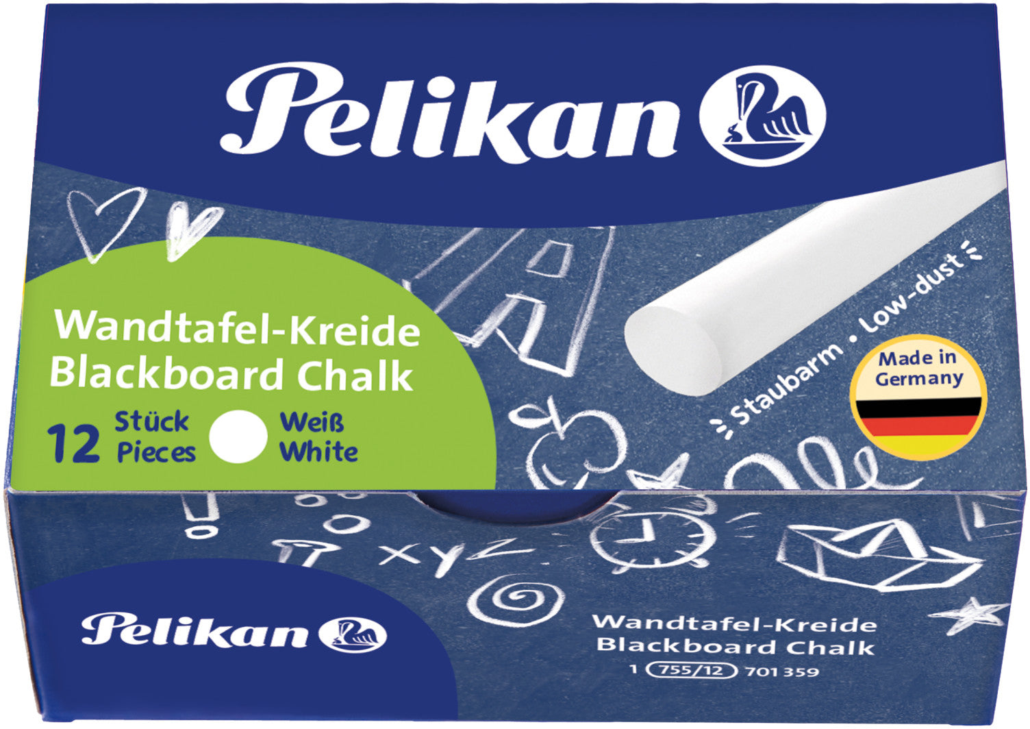 PELIKAN   Craies p. tableau noir 755/12