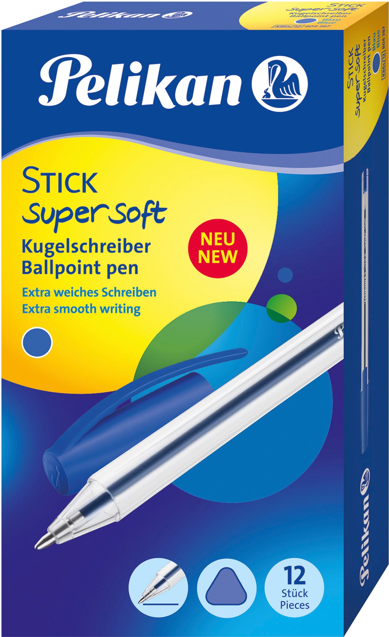 PELIKAN Stylo à bille Stick super 1mm 804387 bleu