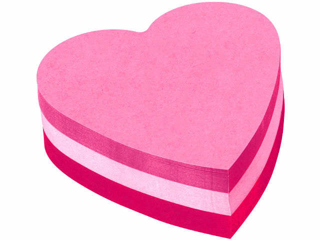 POST-IT   Note collante cube       Coeur