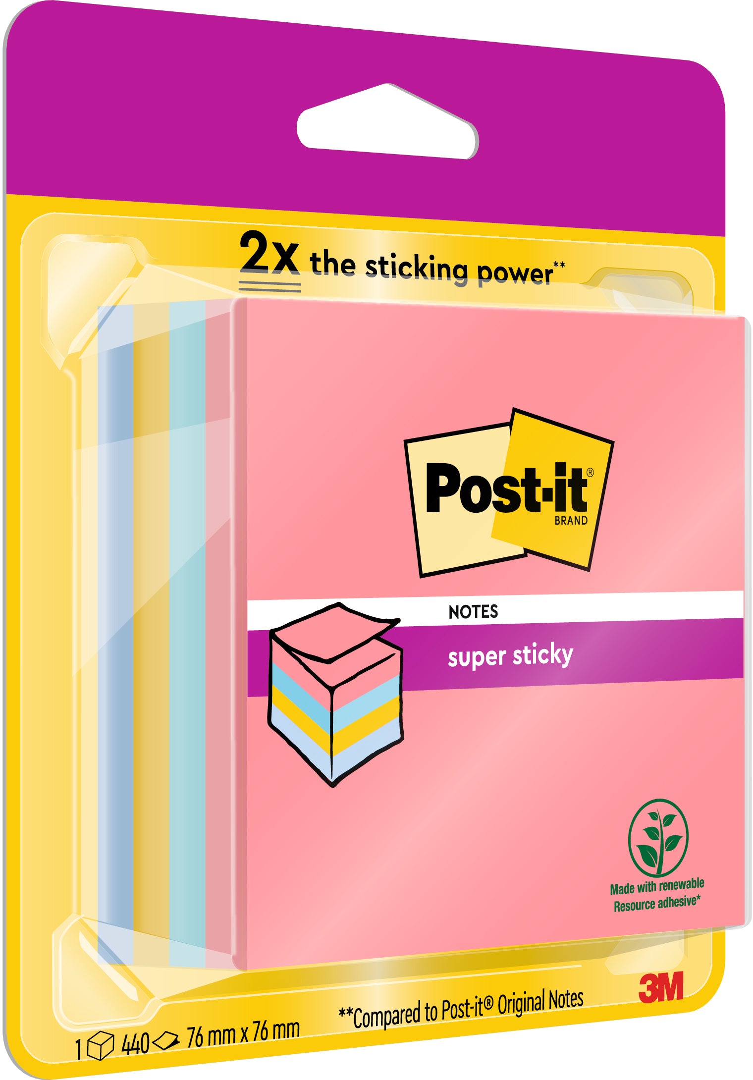 POST-IT   Cube Super Sticky      76x76mm