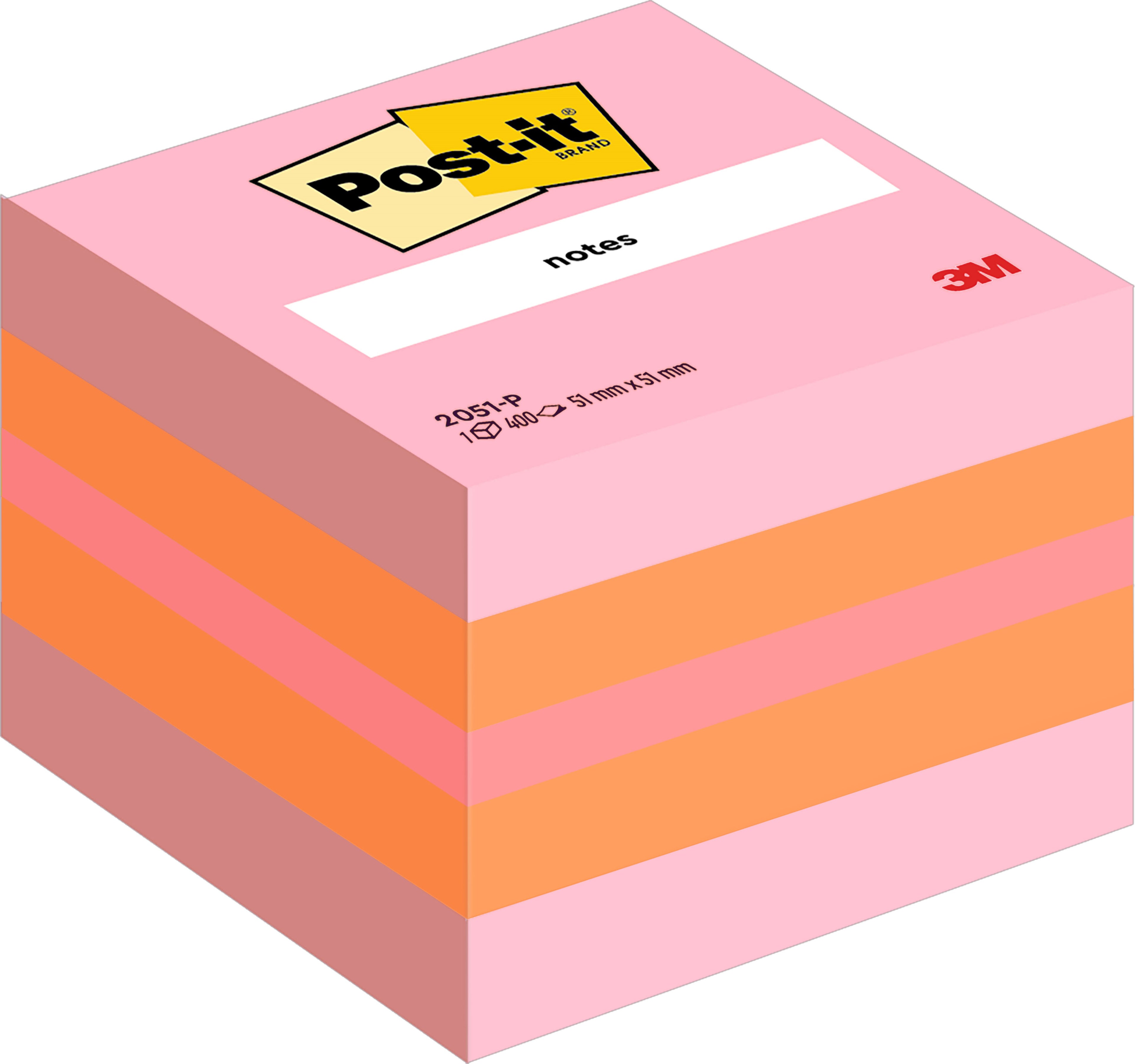 POST-IT   Cube Mini Pink         51x51mm