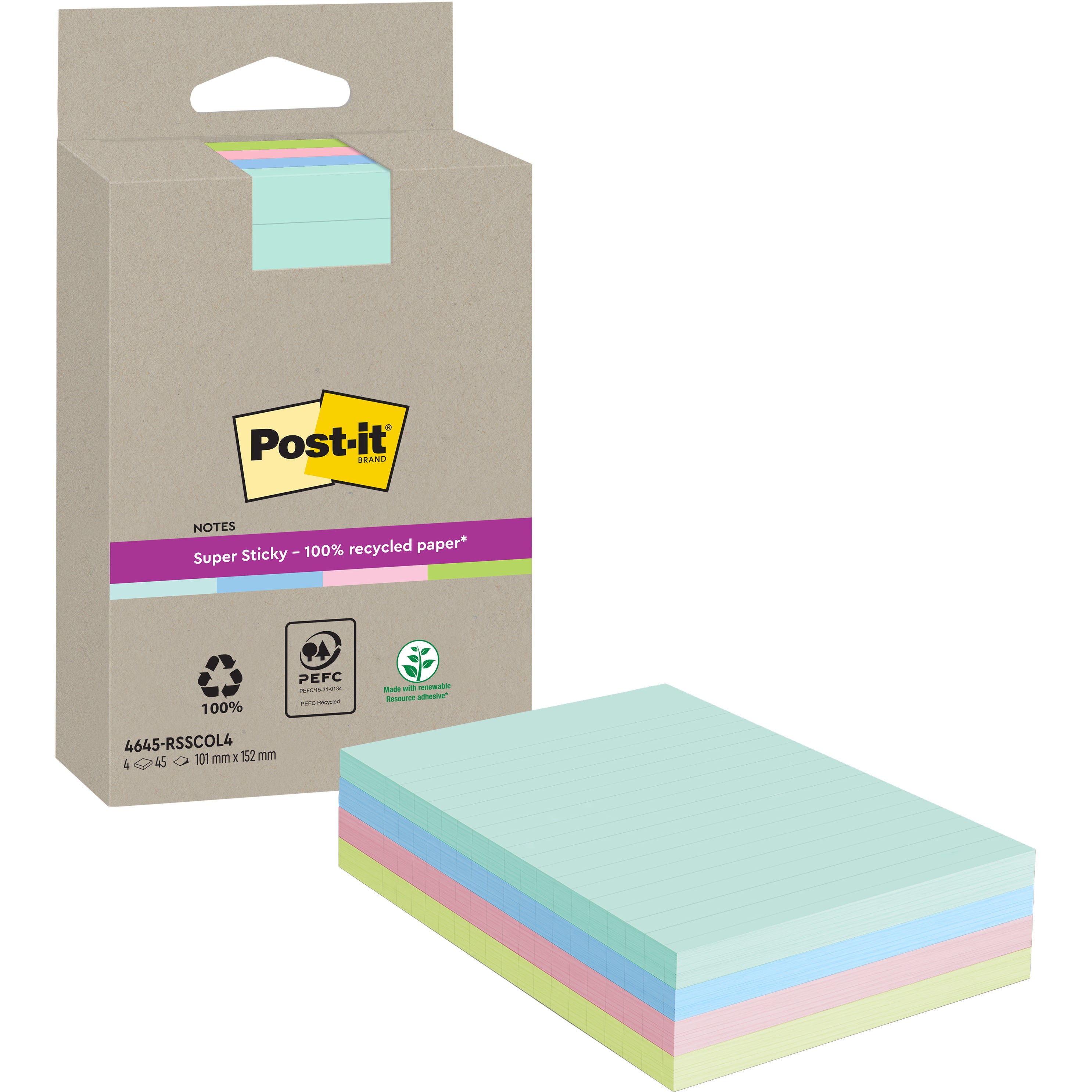 POST-IT   SuperSticky Notes    102x152mm