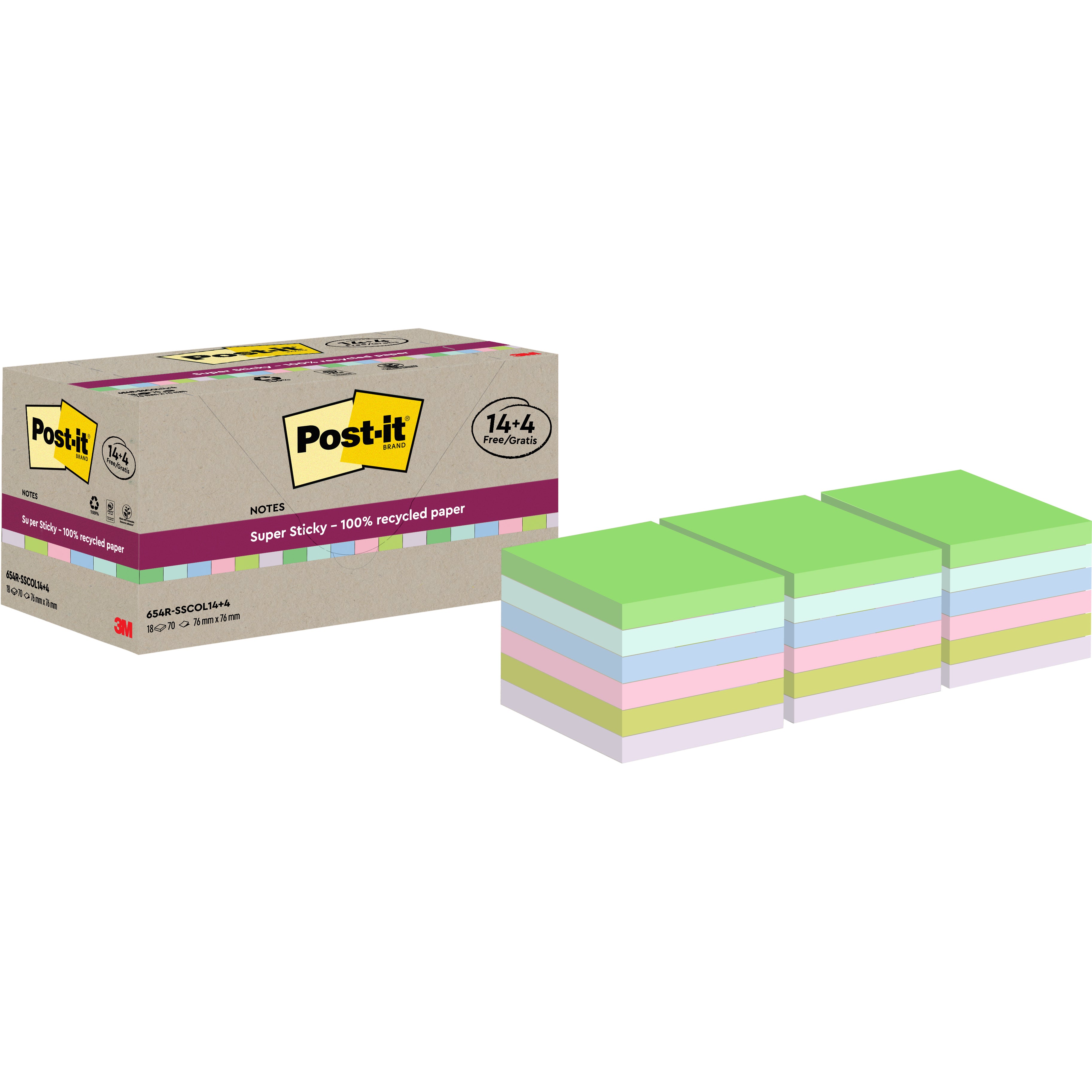 POST-IT   SuperSticky Notes      76x76mm