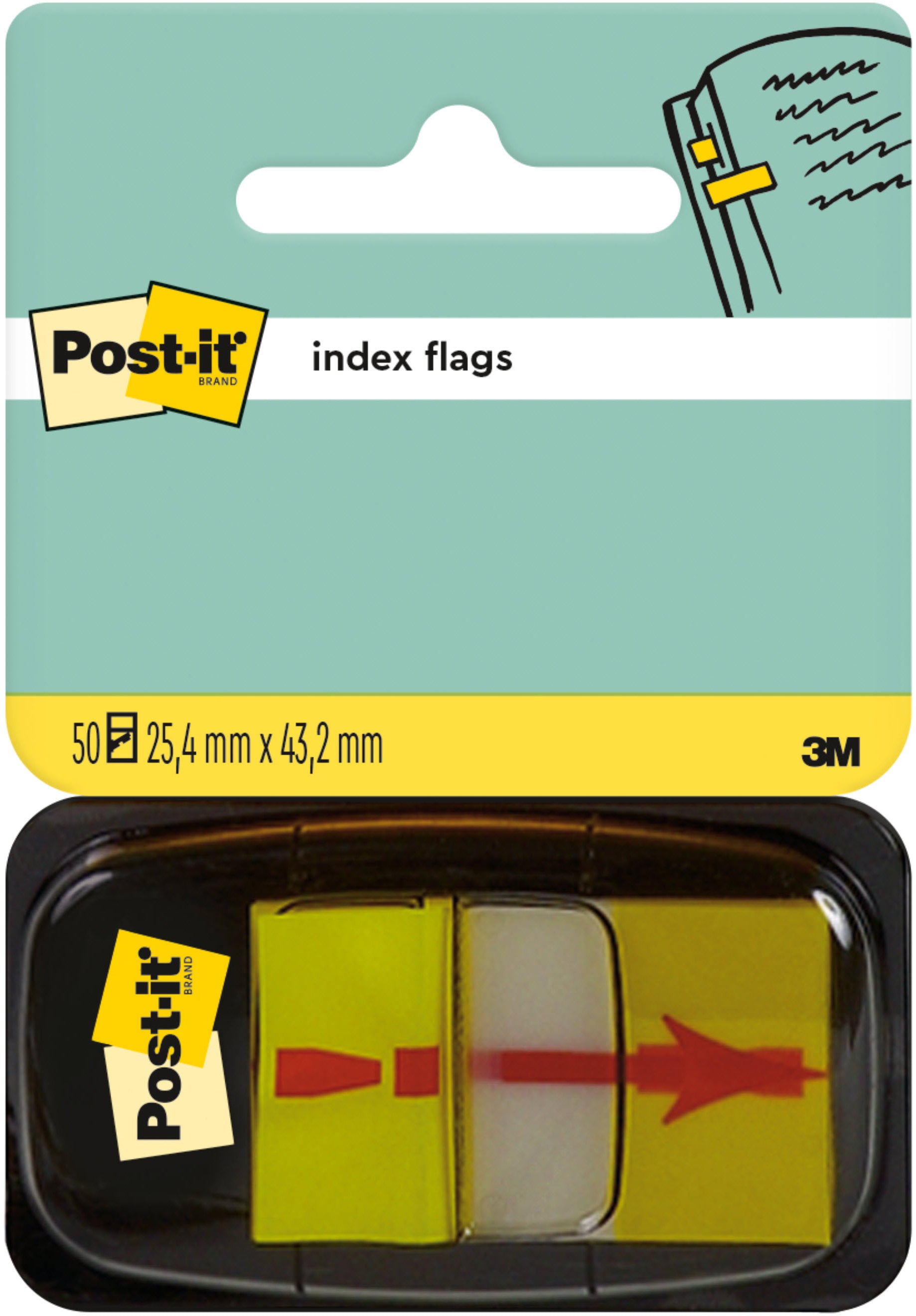 POST-IT   Index Tabs Symbole 25.4x43.2mm