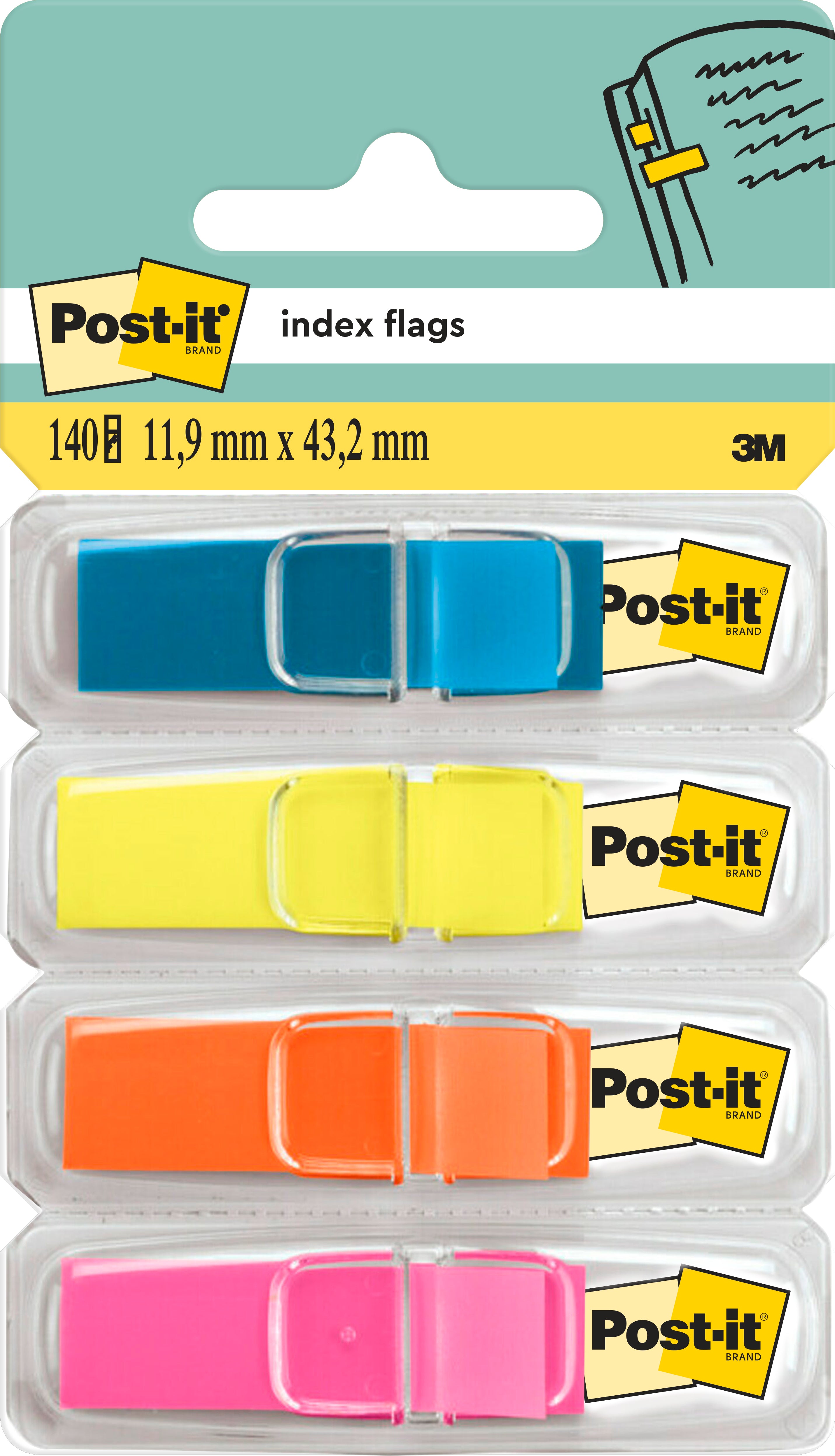 POST-IT   Index Tabs Clear   43.2x11.9mm