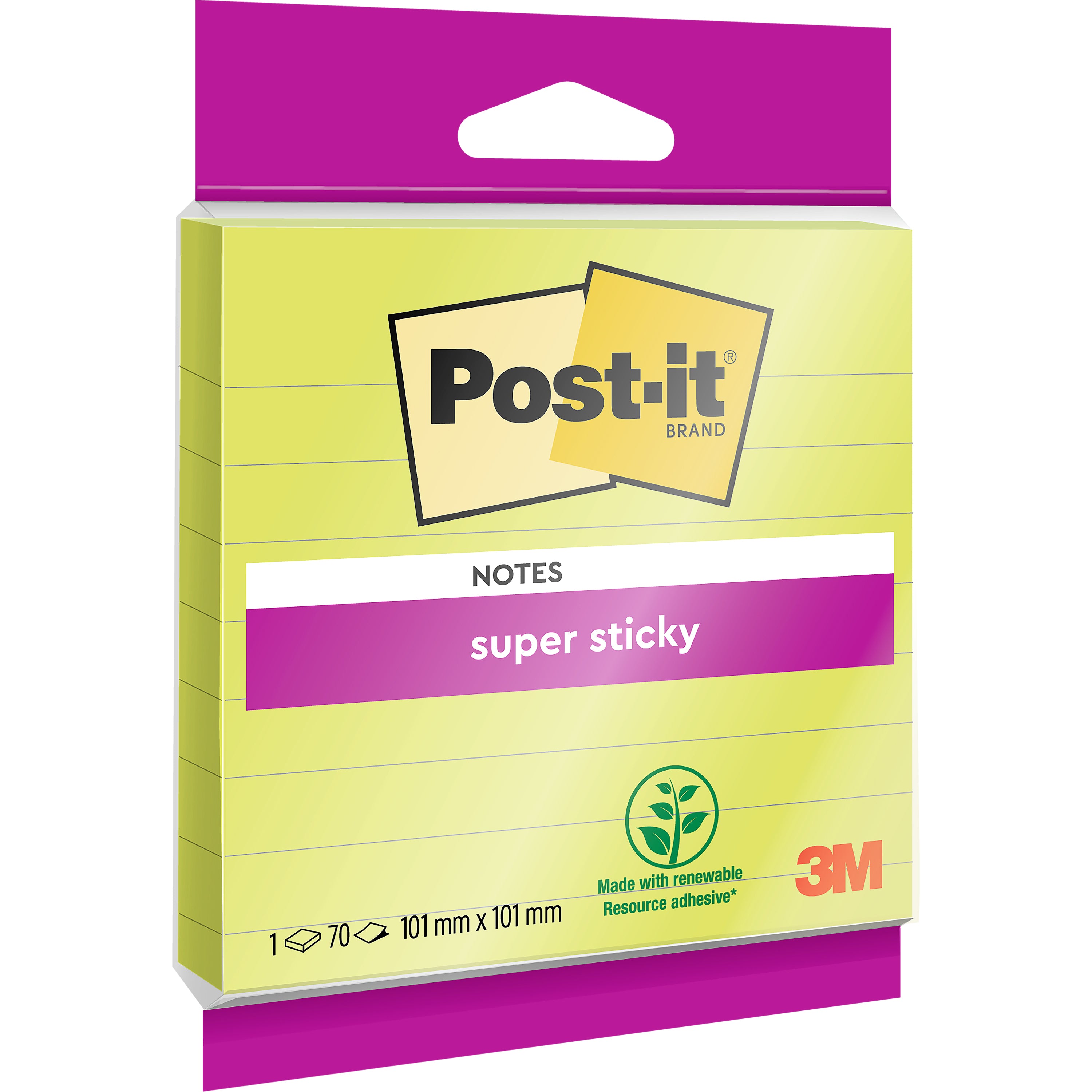 POST-IT   Bloc Super Sticky    100x100mm