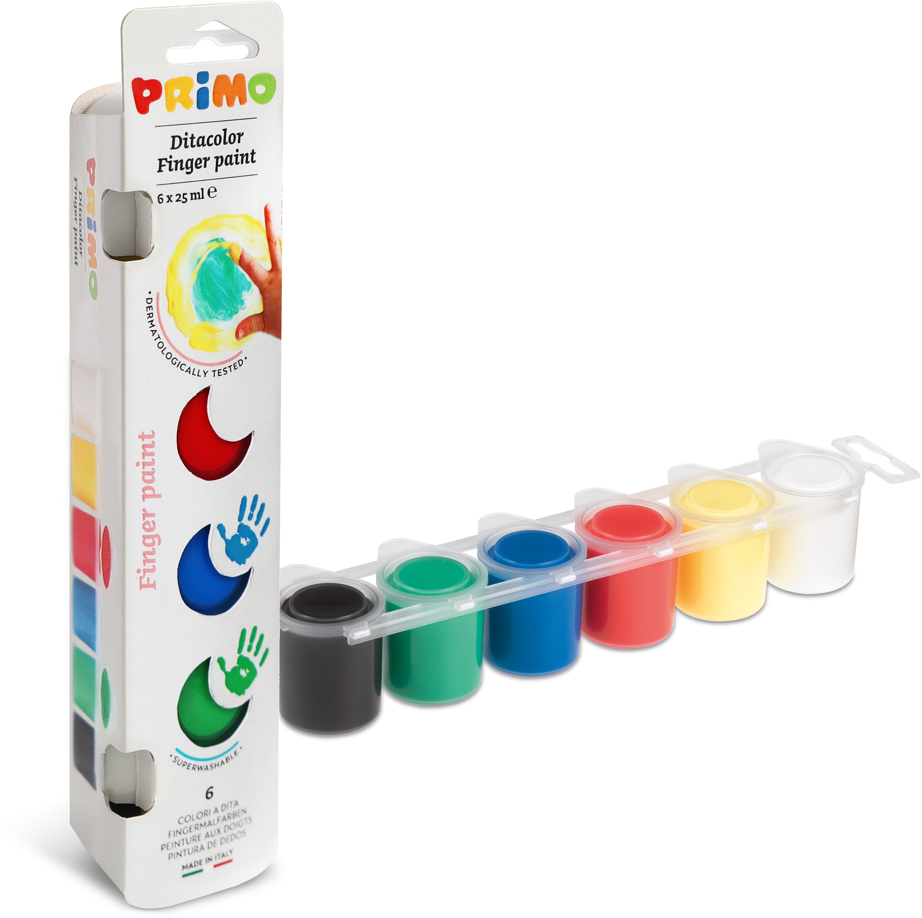 PRIMO     peinture au doigt       6x25ml
