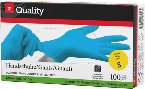 QUALITY Gants Nitril S 975732 bleu 100 pcs.