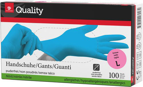 QUALITY Gants Nitril L 975752 bleu 100 pcs.
