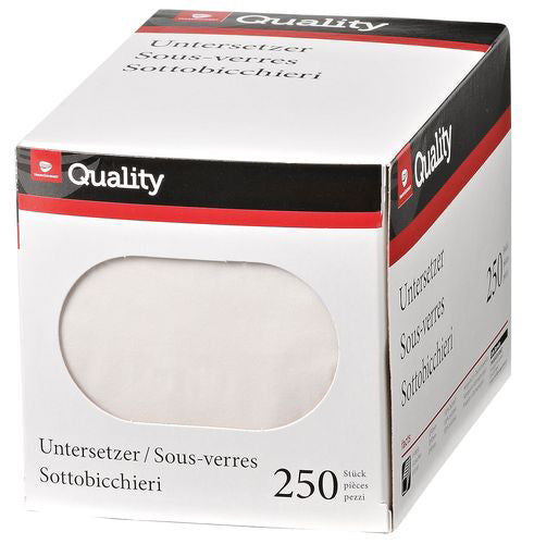 QUALITY Dessous-de-bouteille 992600 blanc 250 pcs.