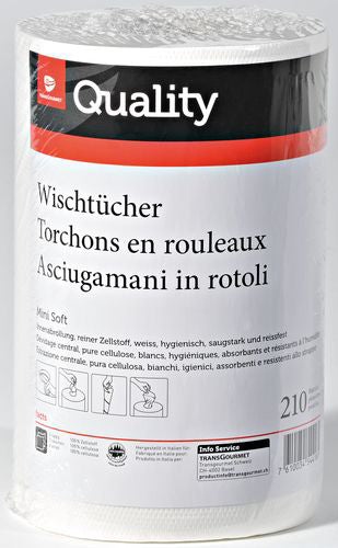 QUALITY Serpillière soft mini 993340 2xcouches, 6 rouleaux à 211pcs