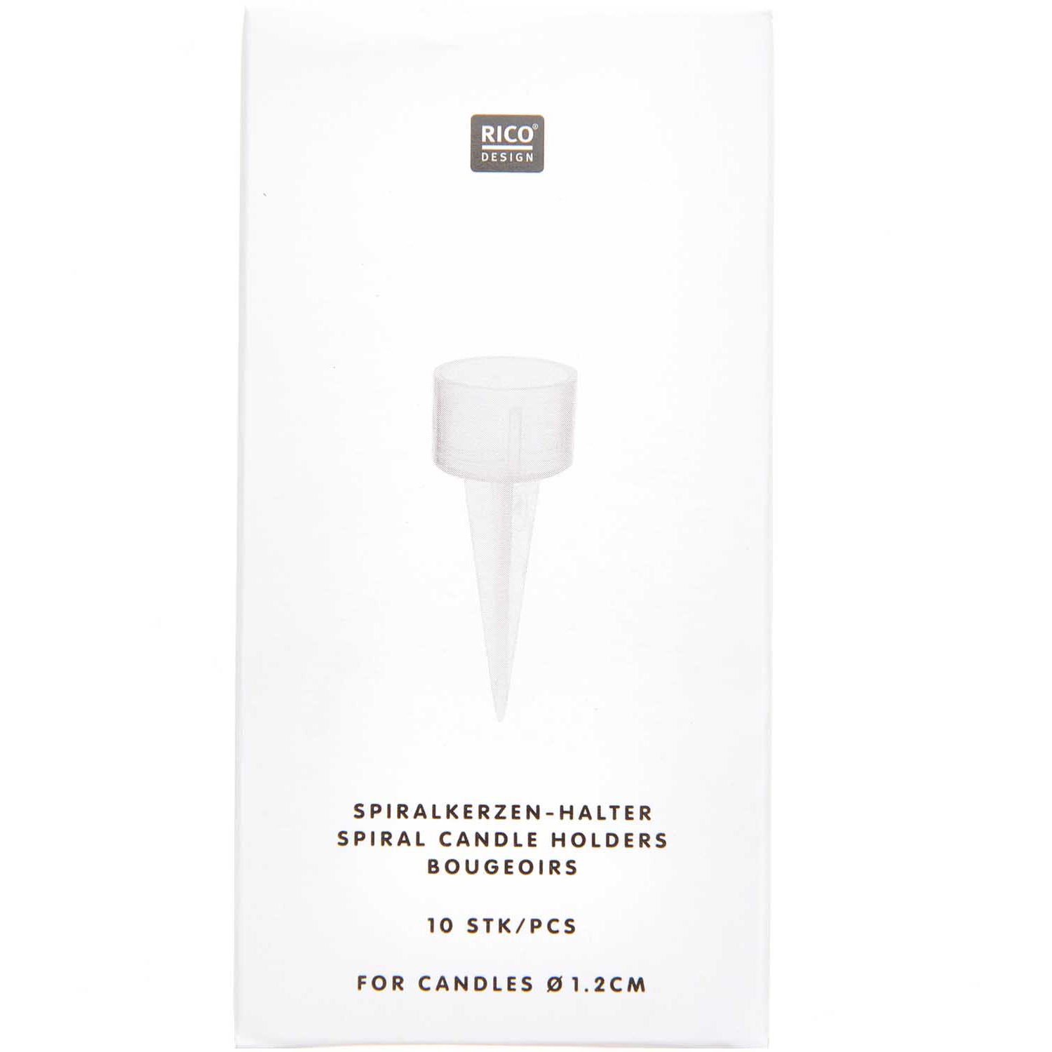RICO DESIGN Bougeoir 10 pièces 400115 transparent