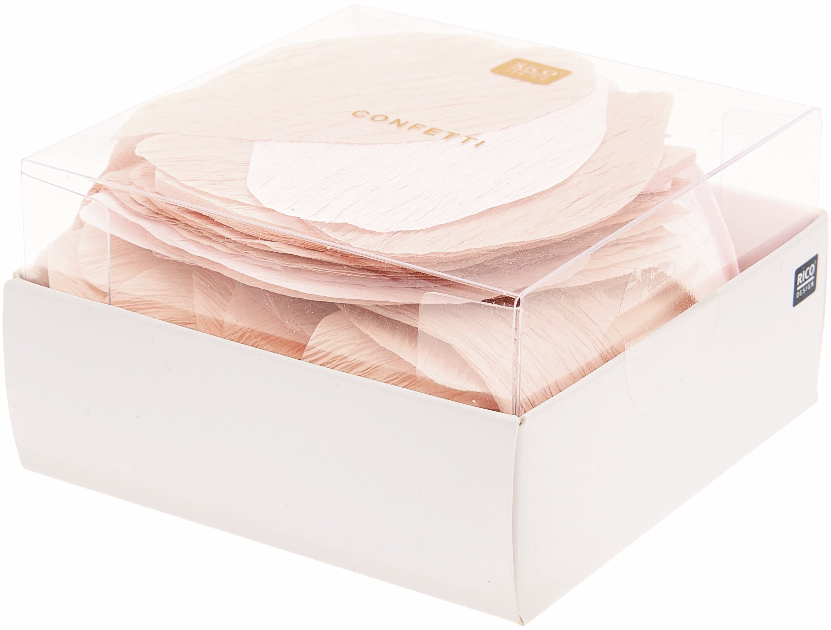 RICO DESIGN Confettis pétales de rose 20g 400883 crêp, rose 45x75mm