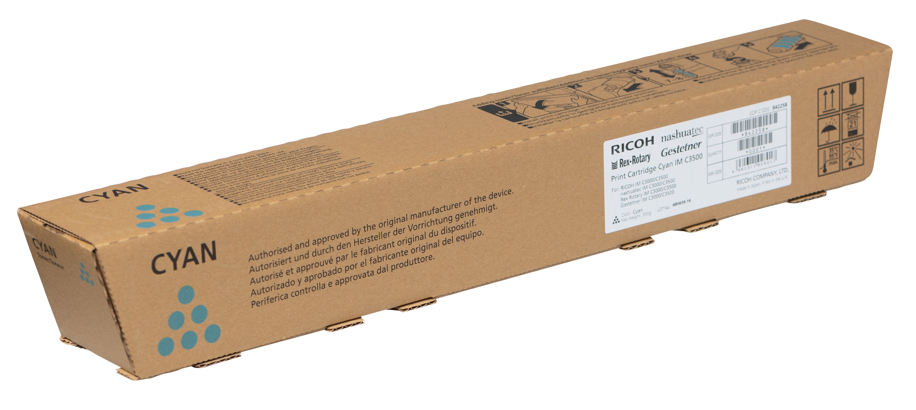 RICOH Toner cyan 842258 IM C3500 19'000 pages