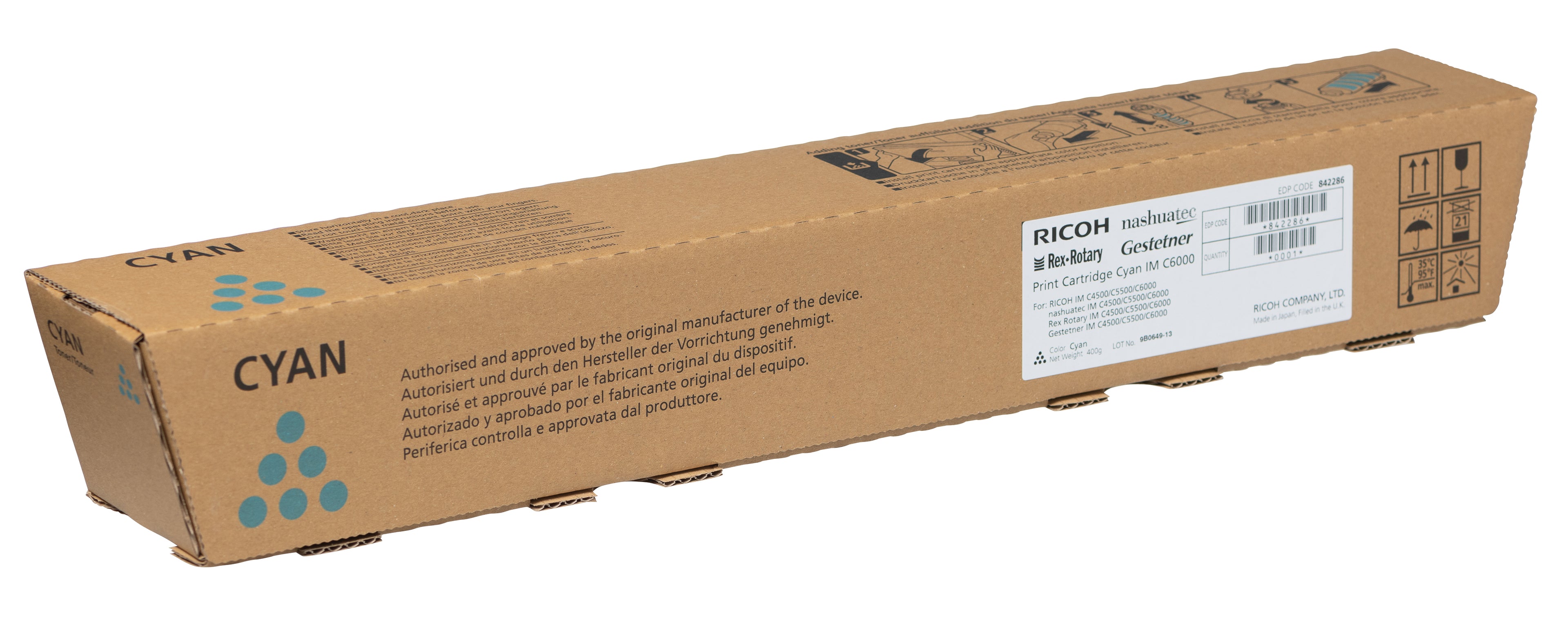 RICOH Toner cyan 842286 IM C6000 22'500 pages