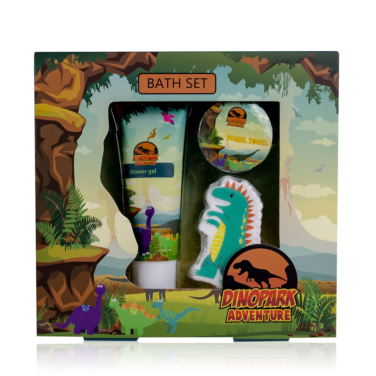 ROOST Bath Set Dinopark 6052084 scents apple green