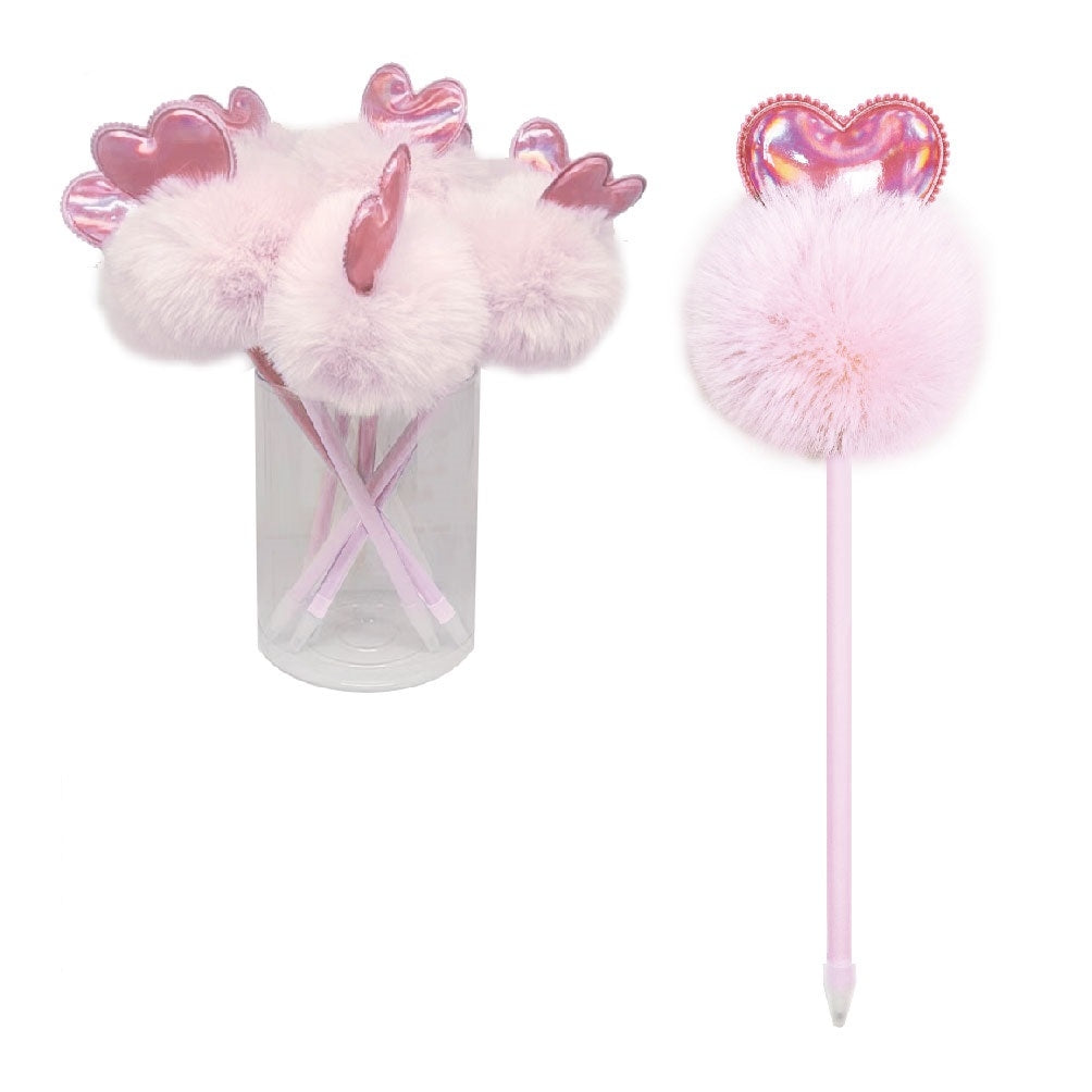 ROOST Stylo avec POMPOM BP-016 Coeur