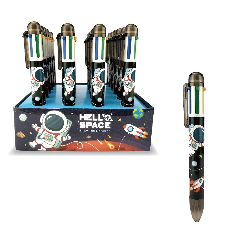 ROOST Stylo à bille HABP-001 Hello Space, 4 couleurs