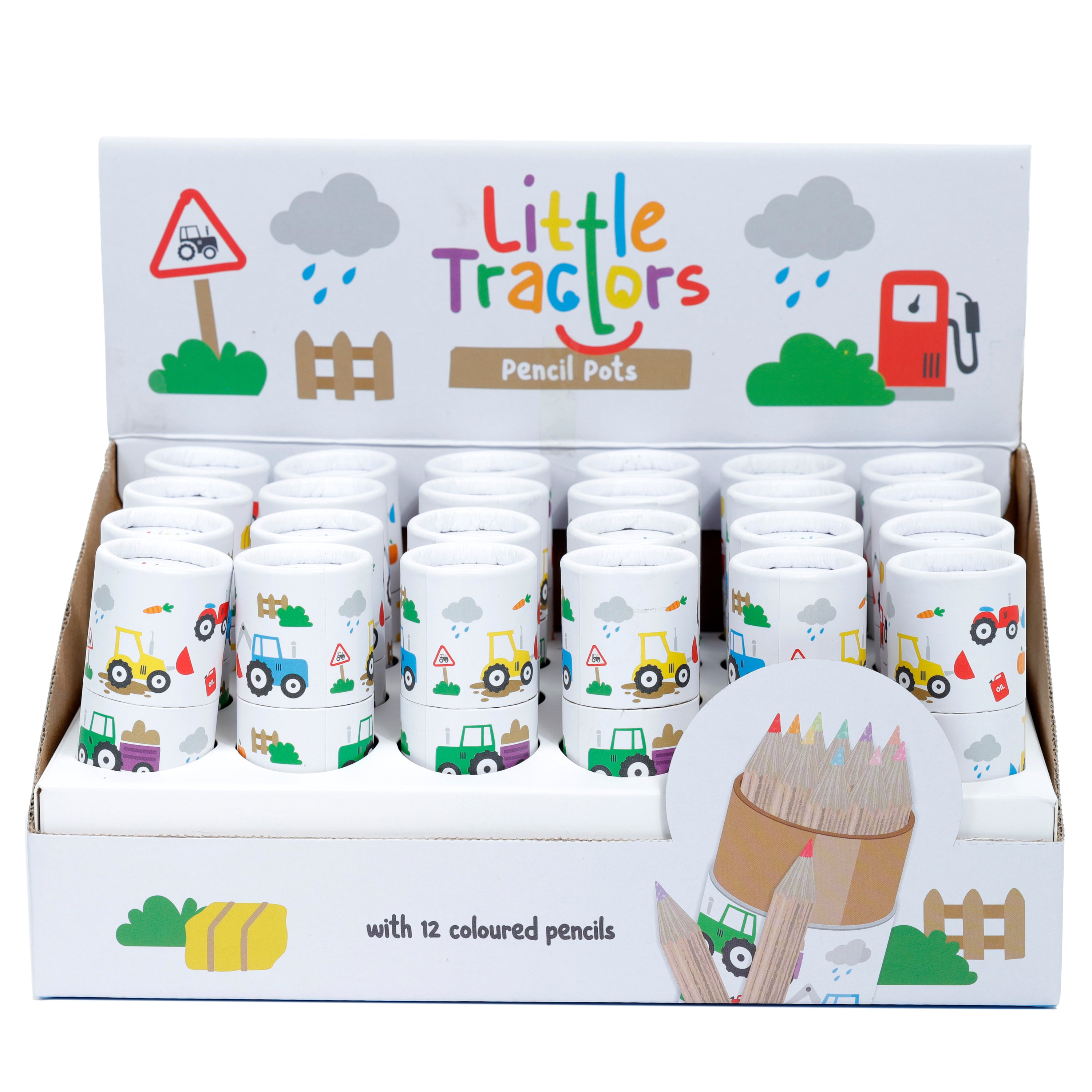 ROOST     Crayons de couleur tracteurs