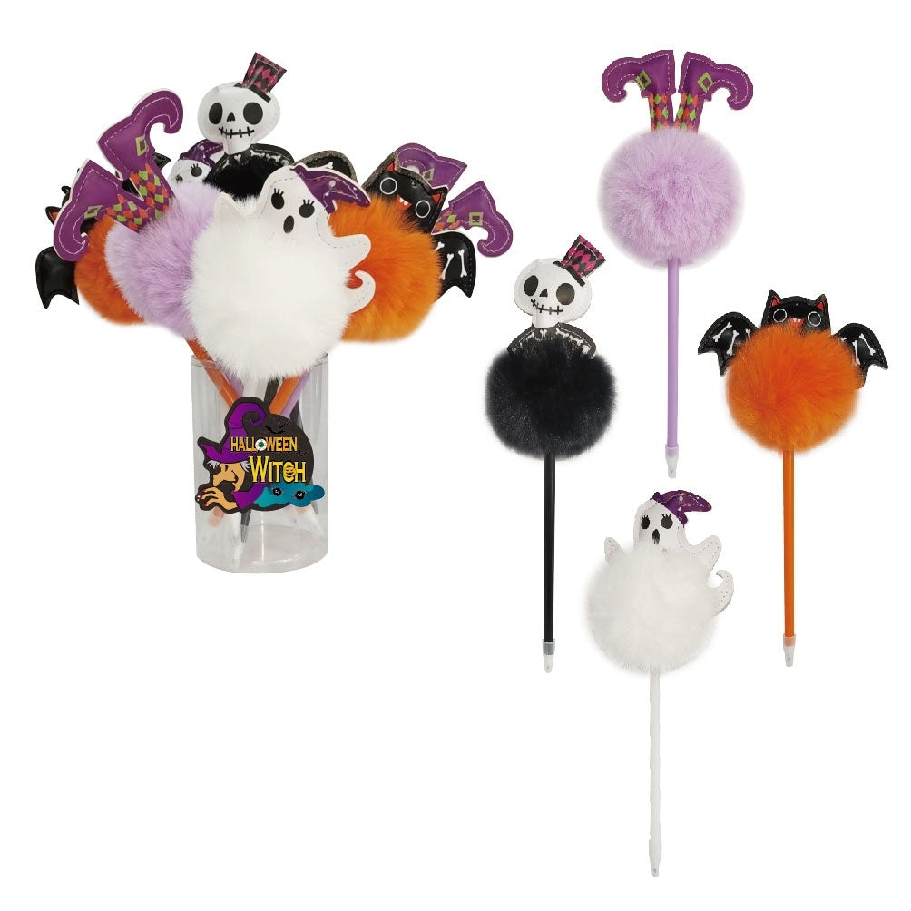 ROOST Stylo à bille POM POM WBP-001 Halloween, assorti