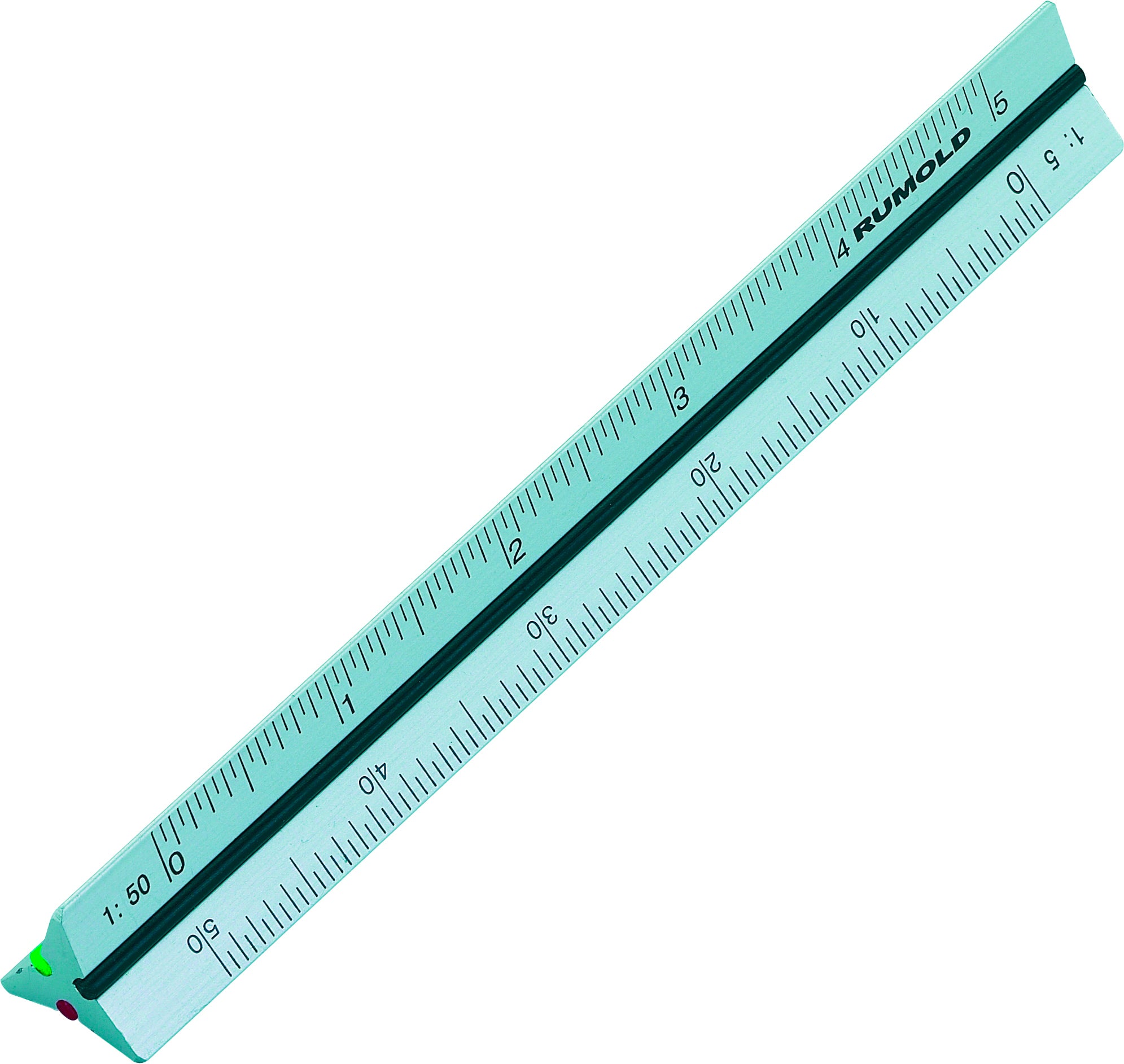 RUMOLD    Règle triangulaire alu    10cm