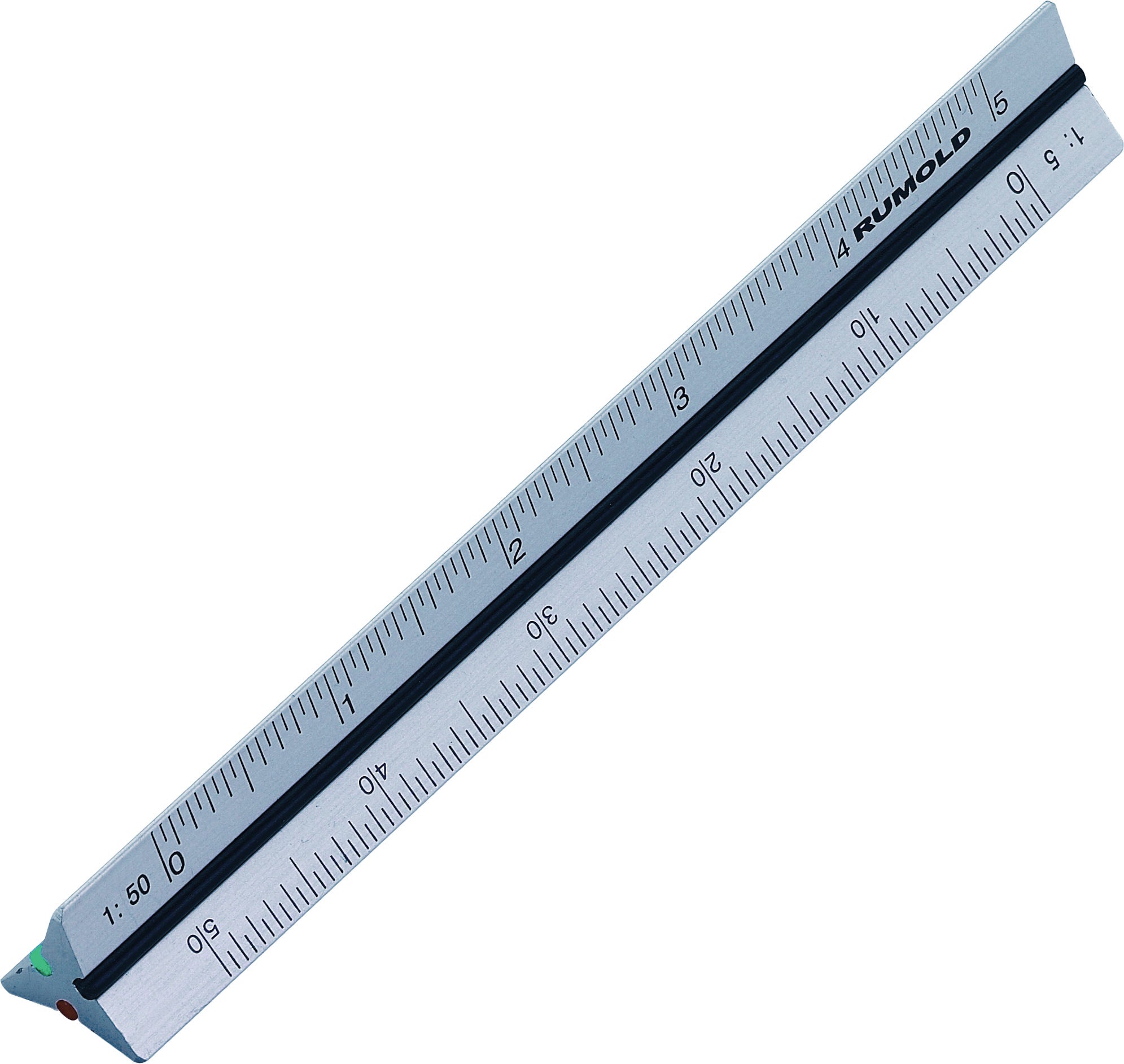 RUMOLD    Règle triangulaire alu    10cm