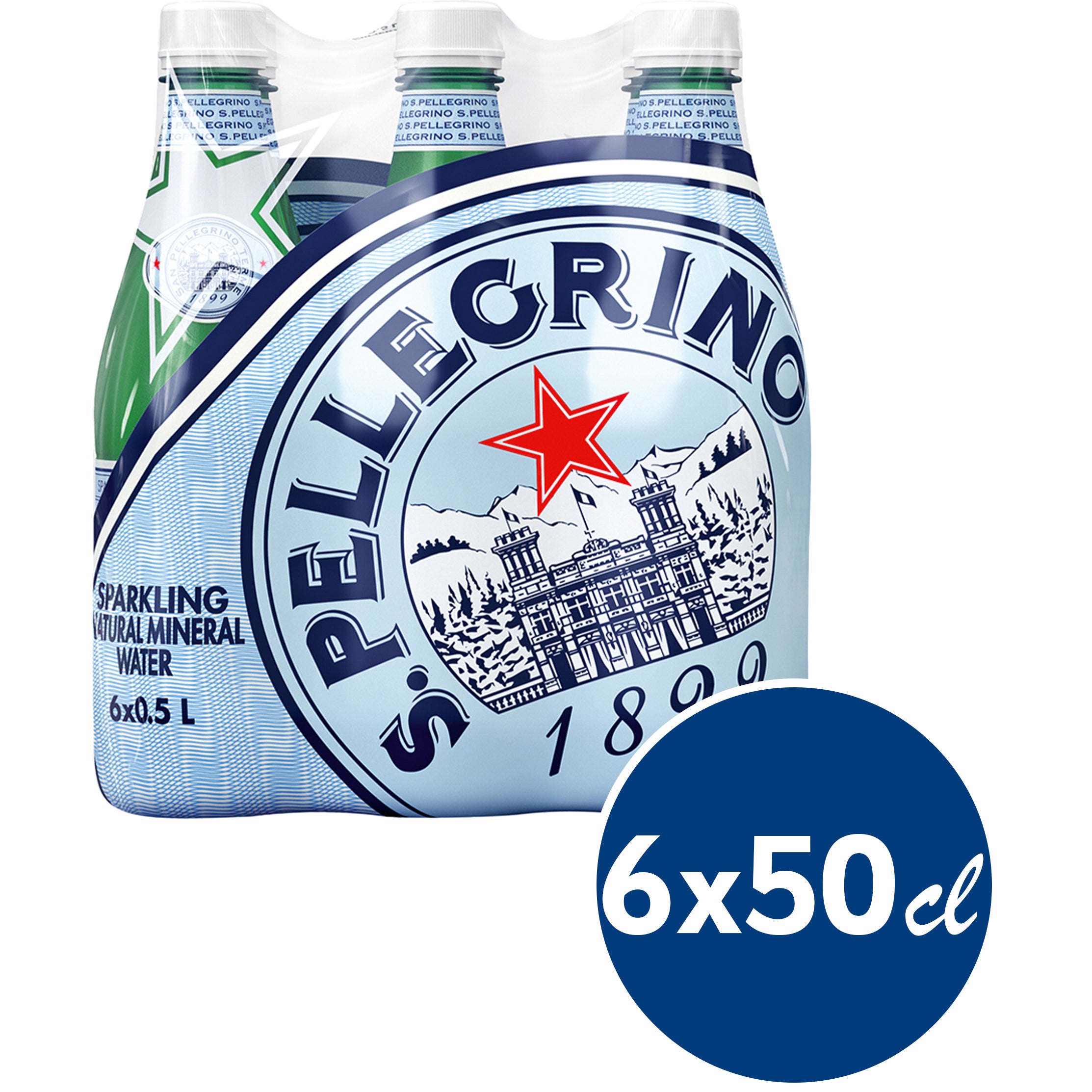 SAN PELLEGRINO gazéifié 12353482 50 cl, 6 pcs.