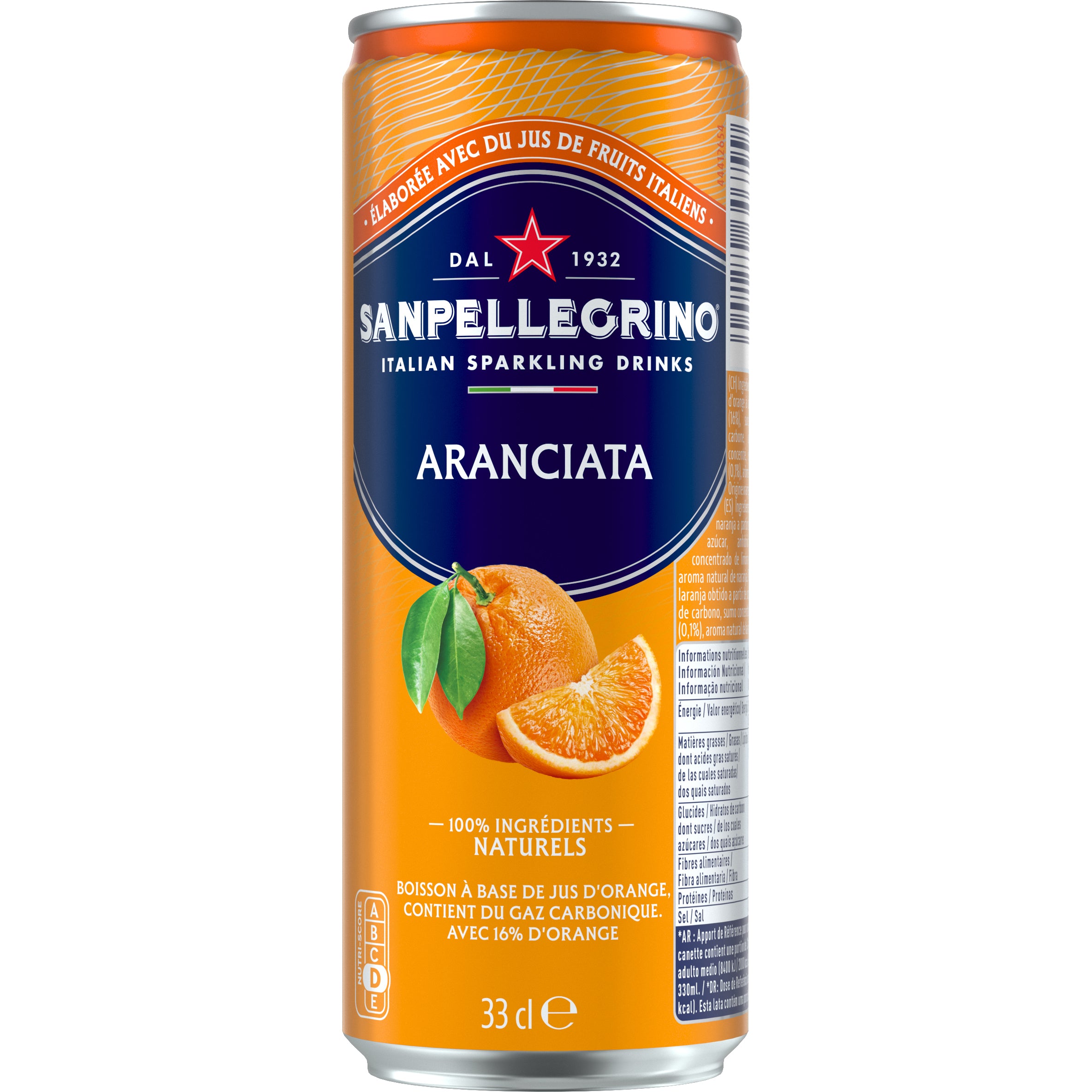 SAN PELLEGRINO Aranciata 12487076 33 cl, 6 pcs.