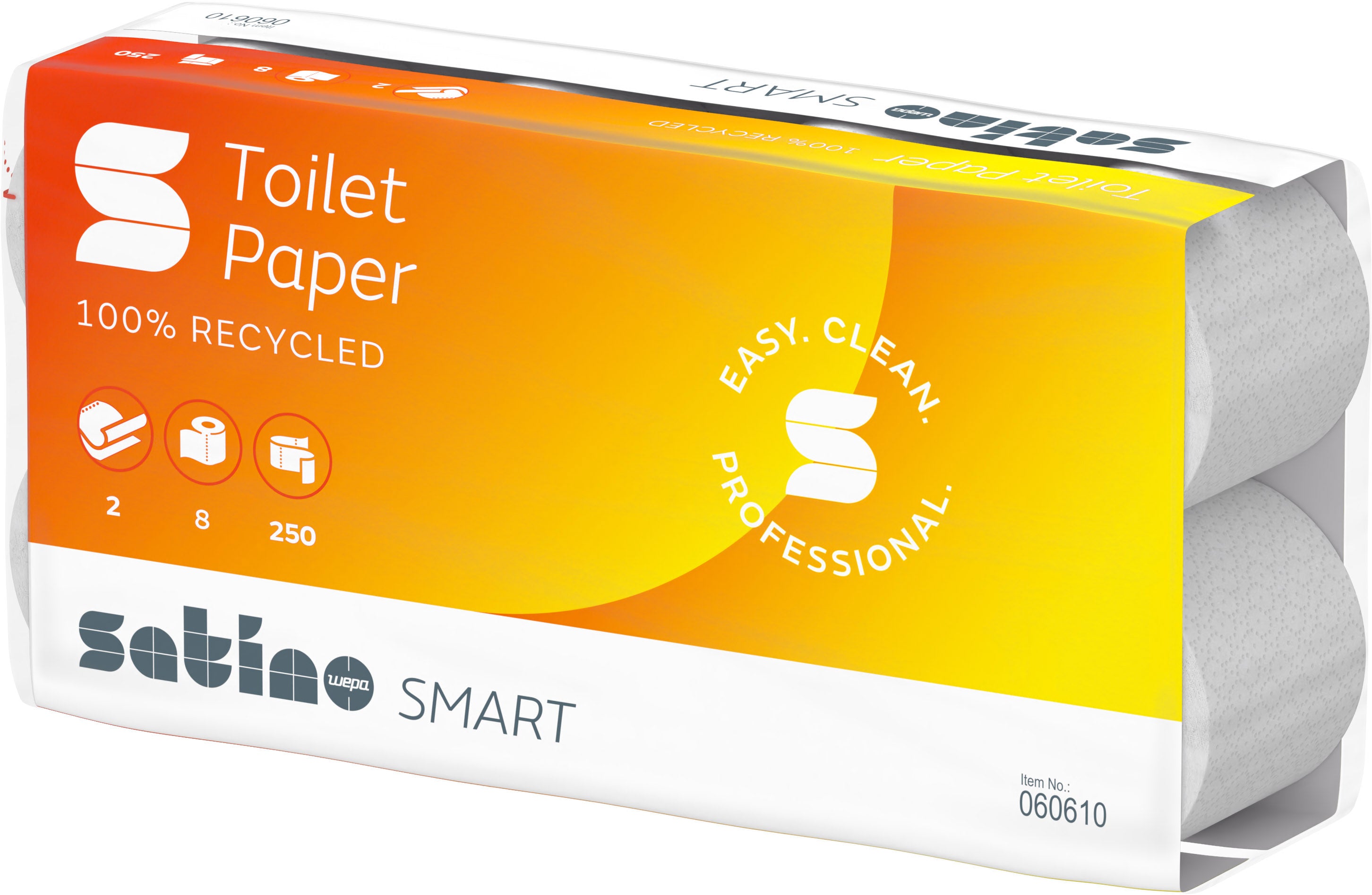 SATINO Papier de toilette Smart 60610 2 plis, 8 roul. 250 flls.