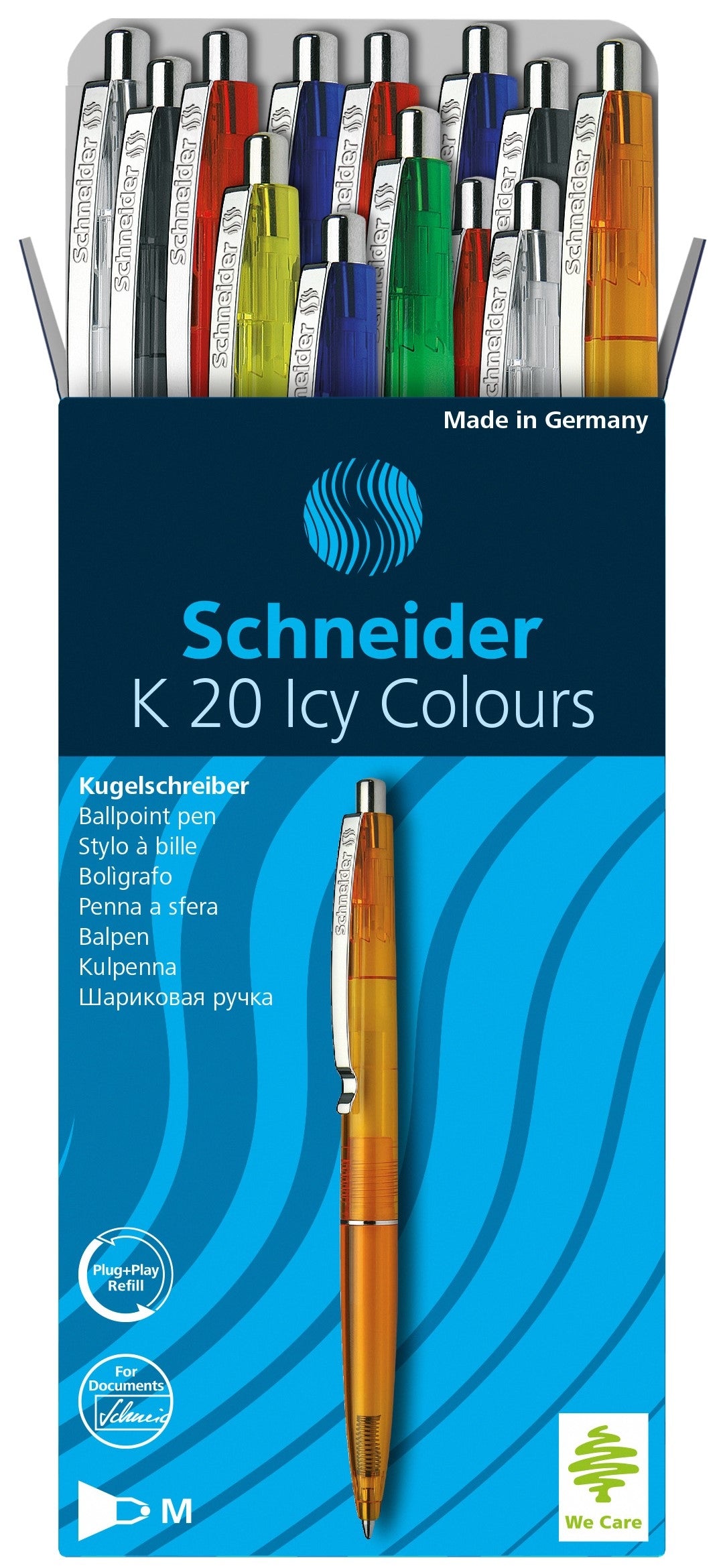 SCHNEIDER Stylo à bille K20 ICY 004689 ass., 20 pcs.