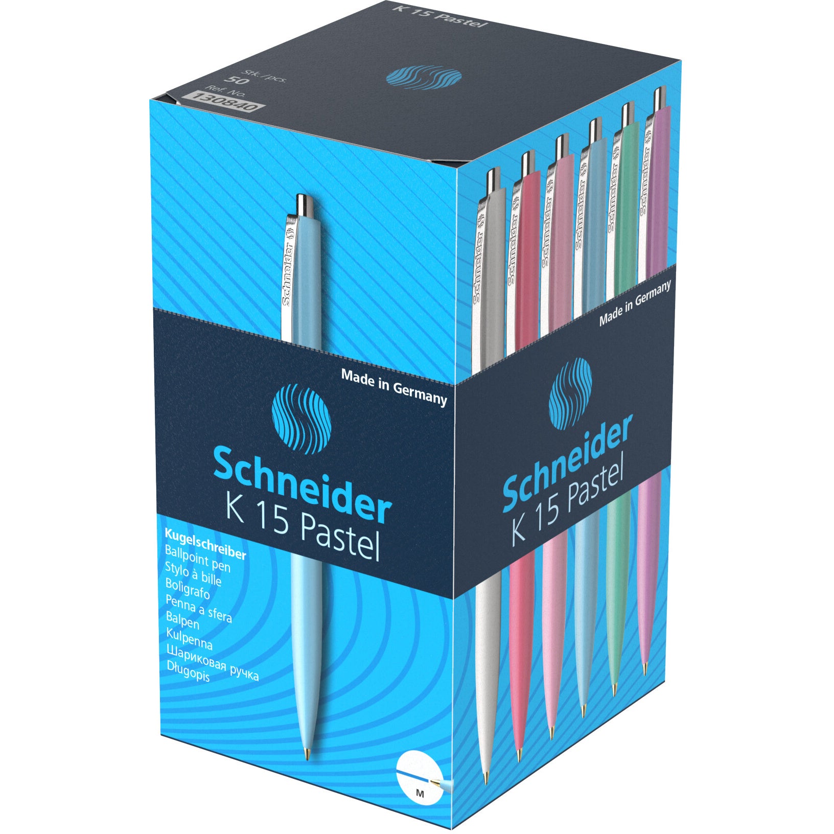 SCHNEIDER Stylo à bille K15 005147 pastel ass. 50 pieces