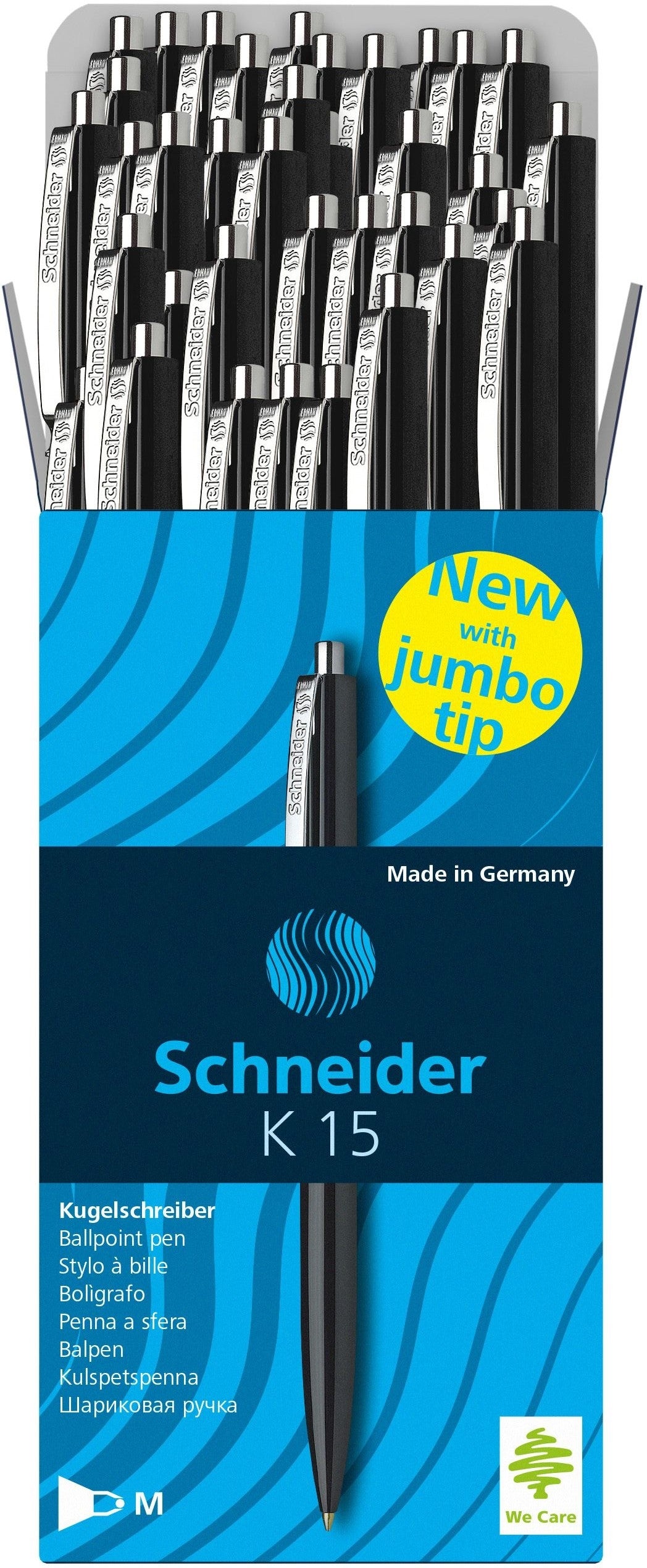 SCHNEIDER Stylo à bille K15 1mm 574/50STK/SCHWARZ /K15 noir, 50 pcs.