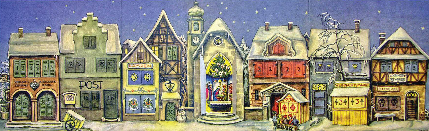 SELLMER   Calendrier d'avent 10x31cm
