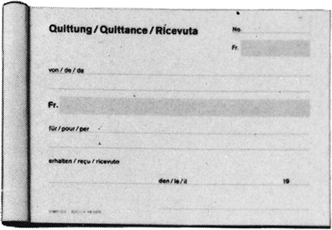 SIMPLEX Quittance D/F/I A6 16345 D/F/I 50 feuilles