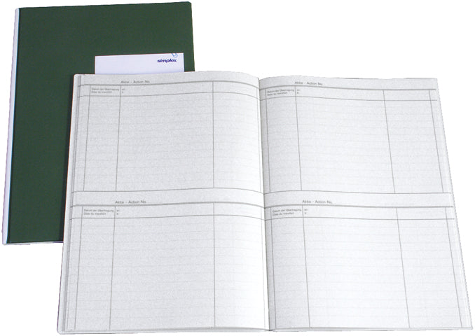 SIMPLEX Contrôle actions D/F A4 18218 vert/blanc 40 feuilles